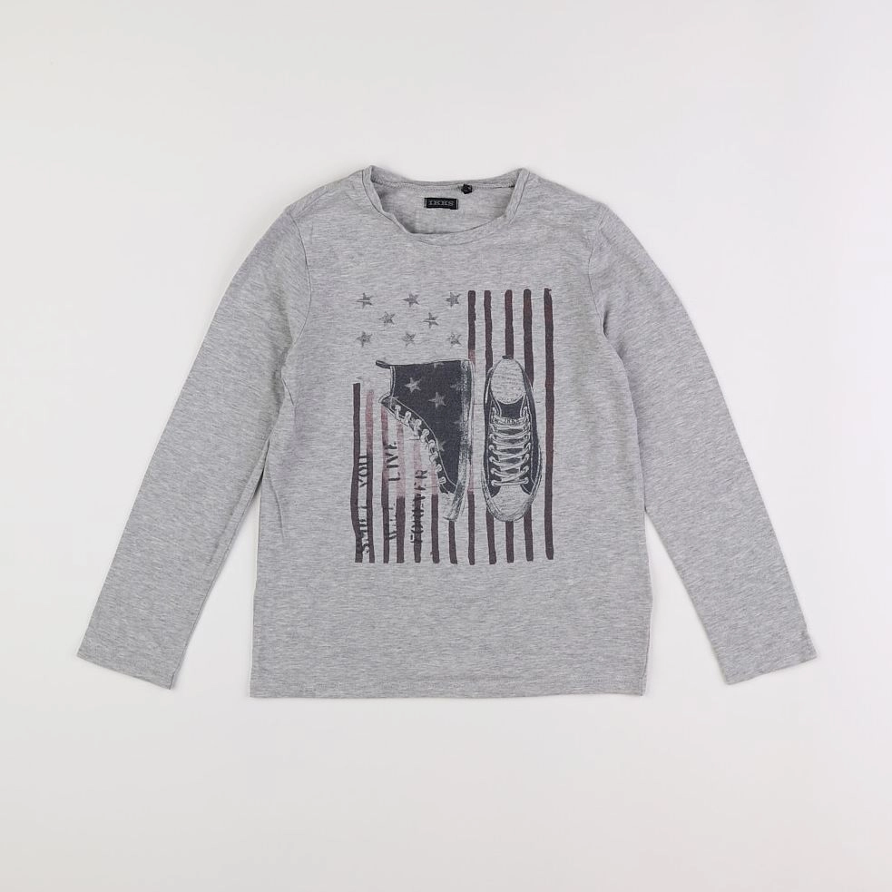 IKKS - tee-shirt gris - 8 ans