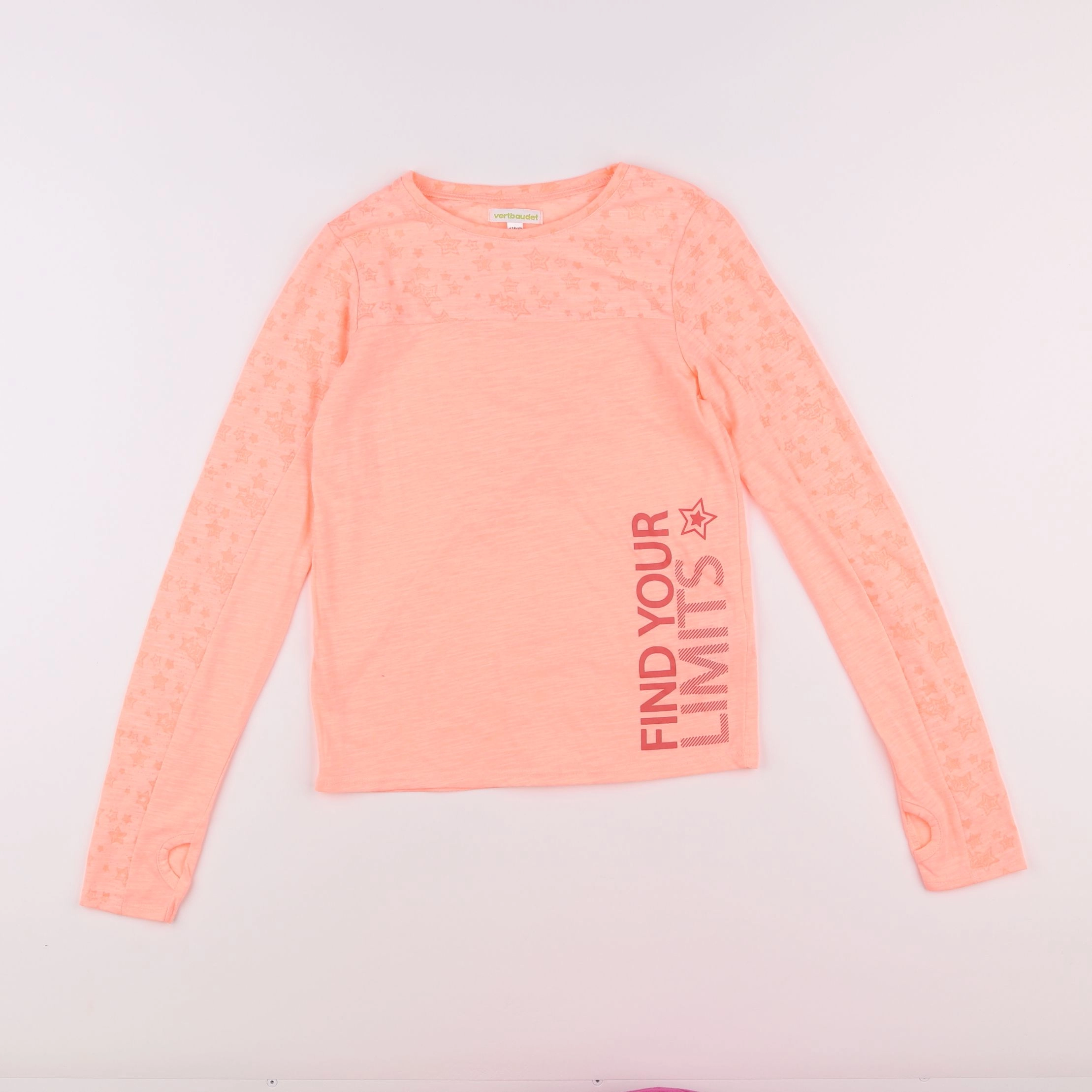 Vertbaudet - tee-shirt rose - 10 ans