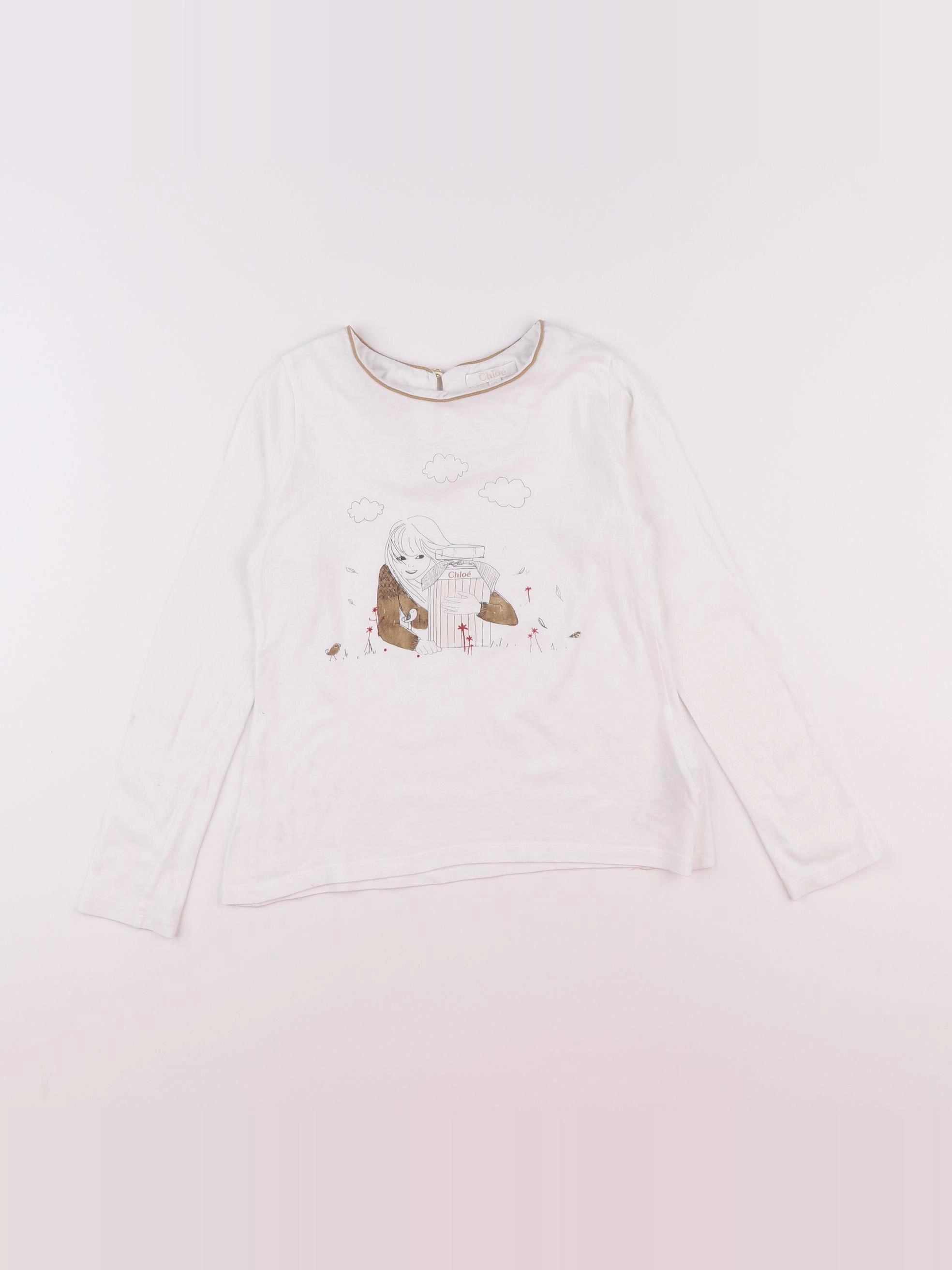 Chloé - tee-shirt blanc - 8 ans