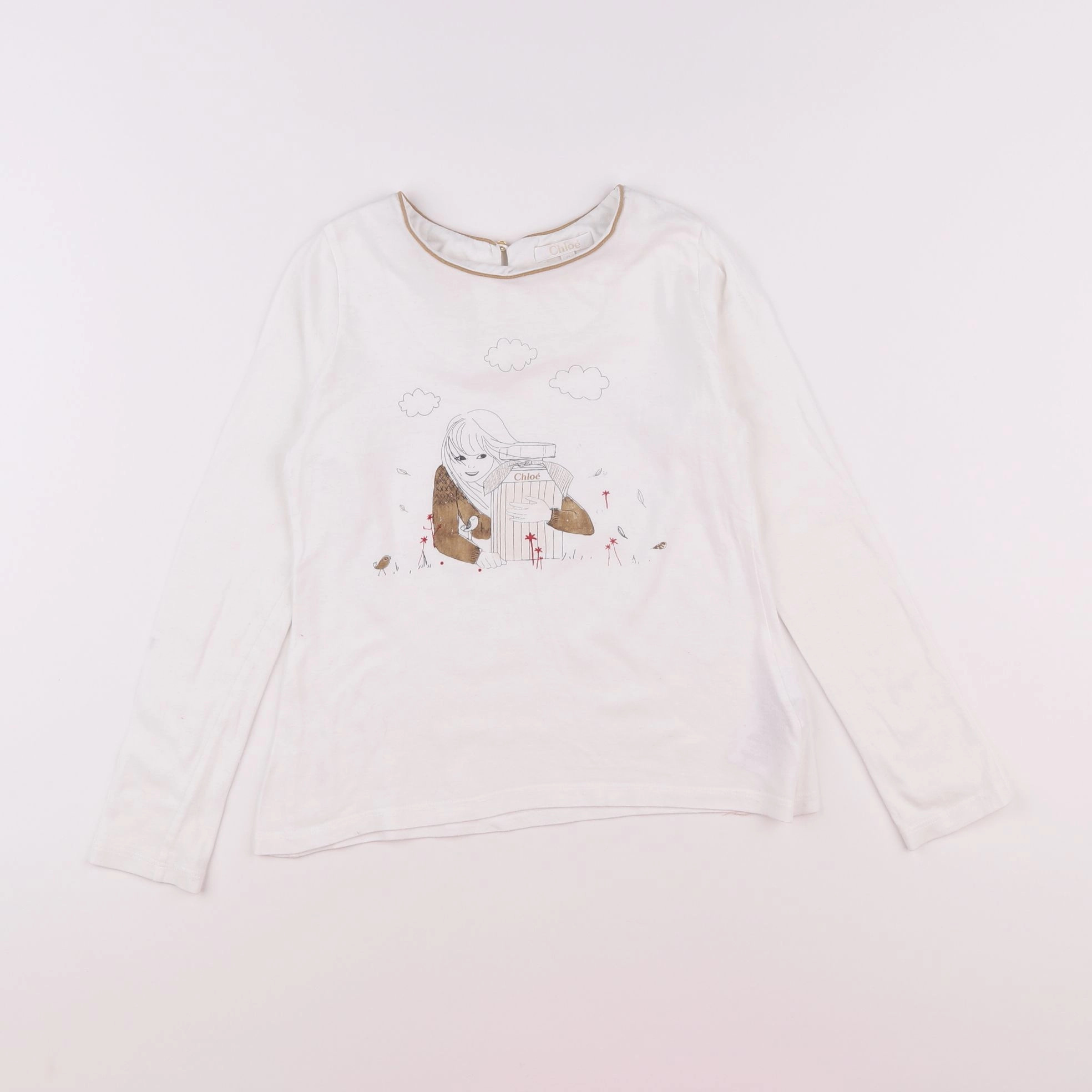 Chloé - tee-shirt blanc - 8 ans