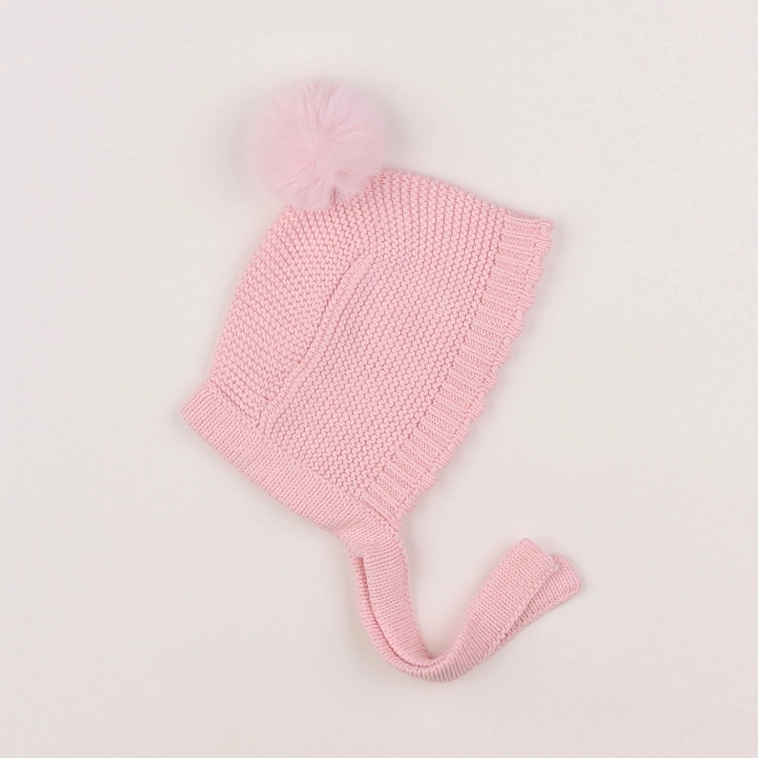 Vertbaudet - bonnet rose - 3/6 mois