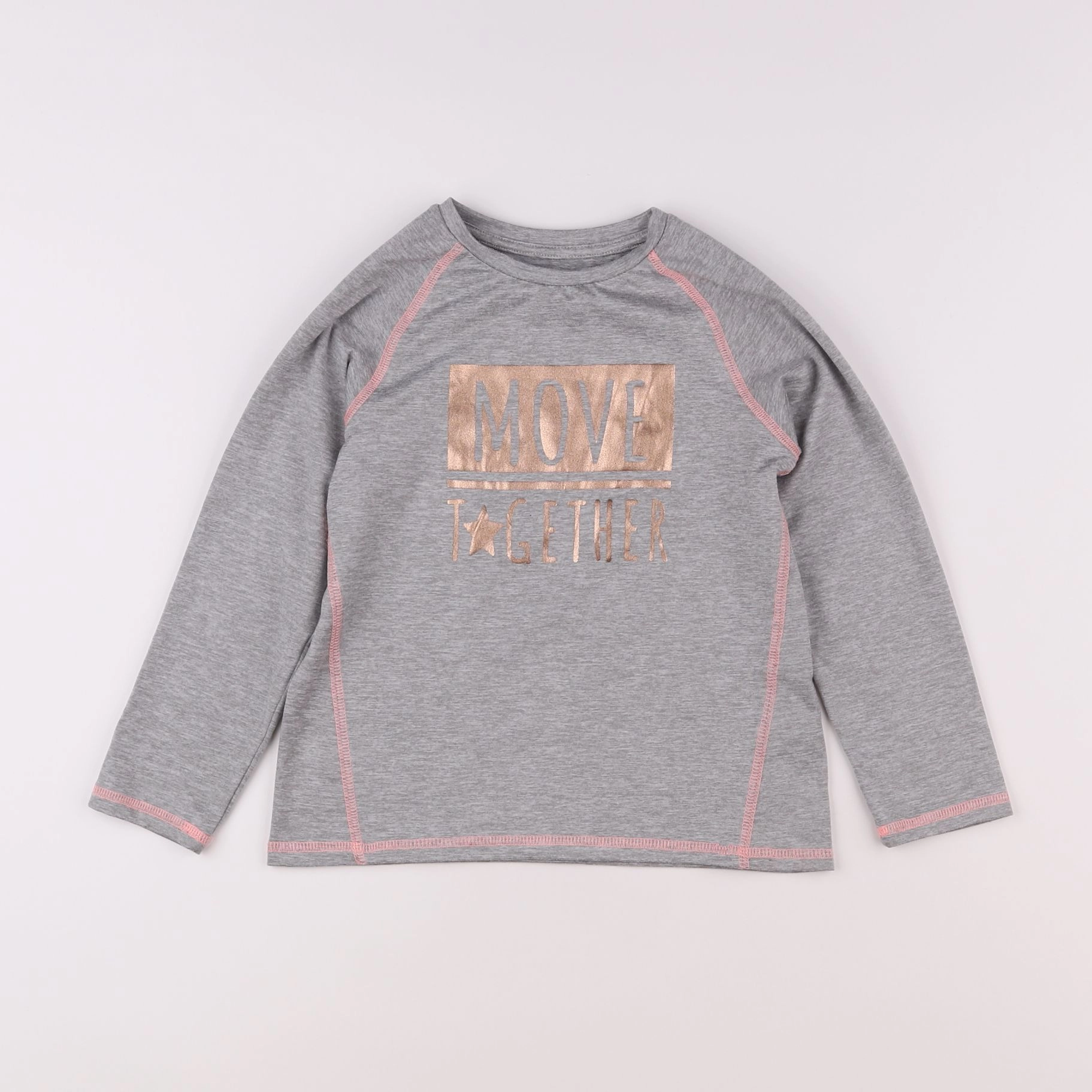 Vertbaudet - tee-shirt gris - 6 ans