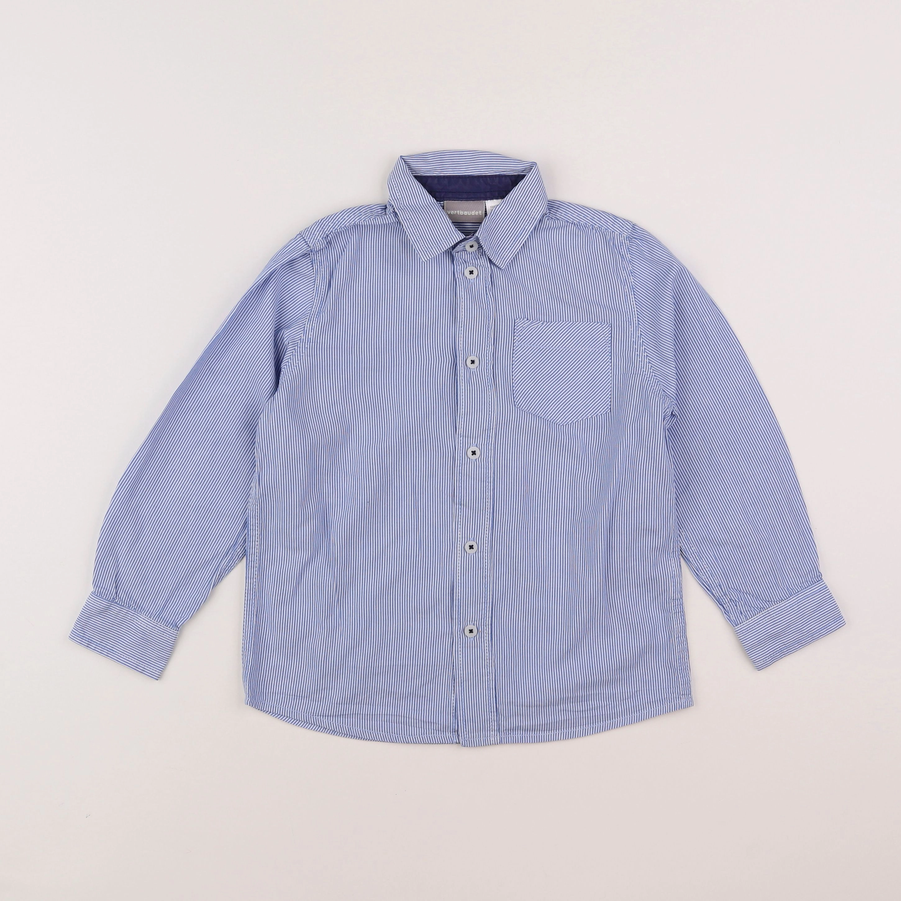 Vertbaudet - chemise bleu - 6 ans