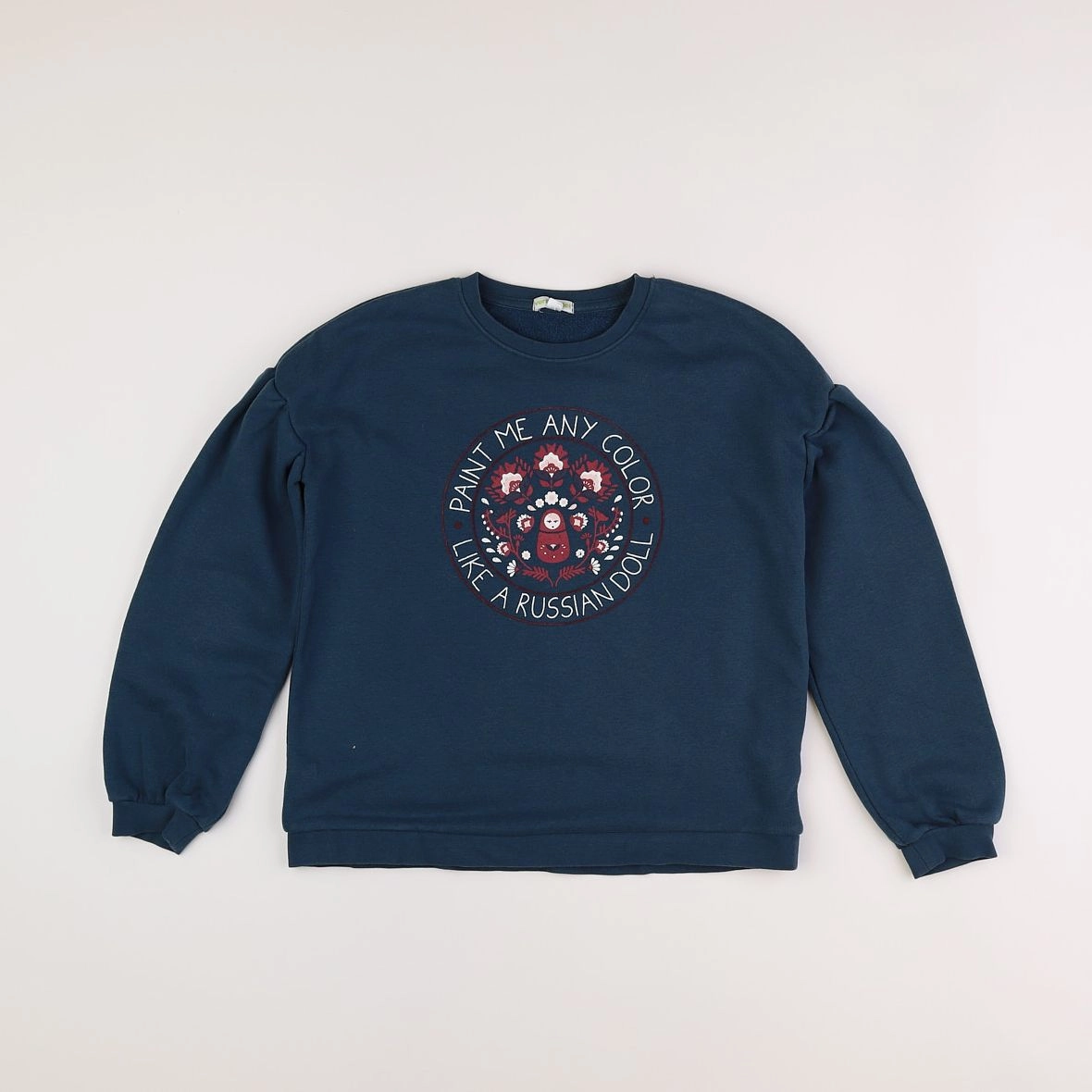 Vertbaudet - sweat vert - 12 ans