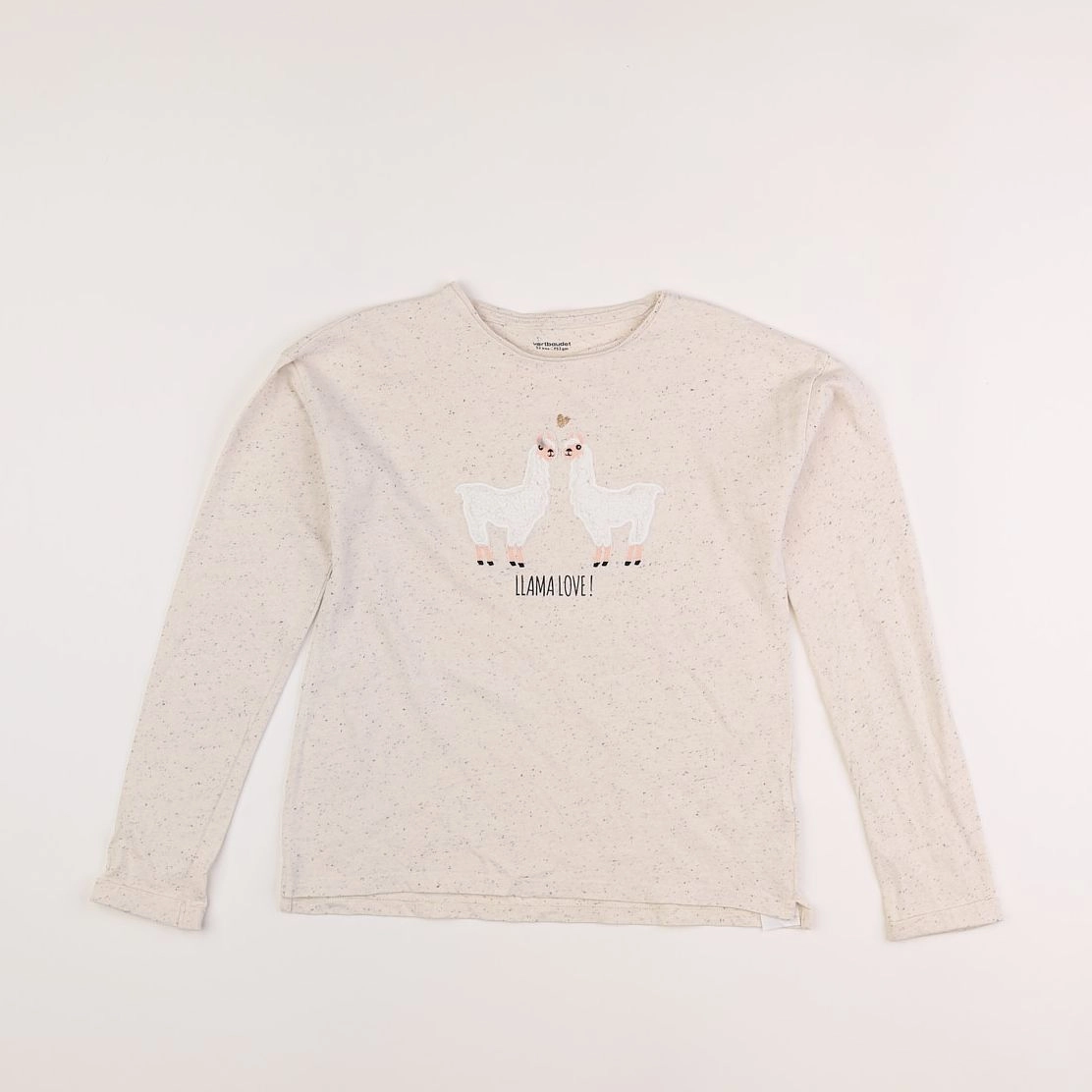 Vertbaudet - tee-shirt beige - 12 ans