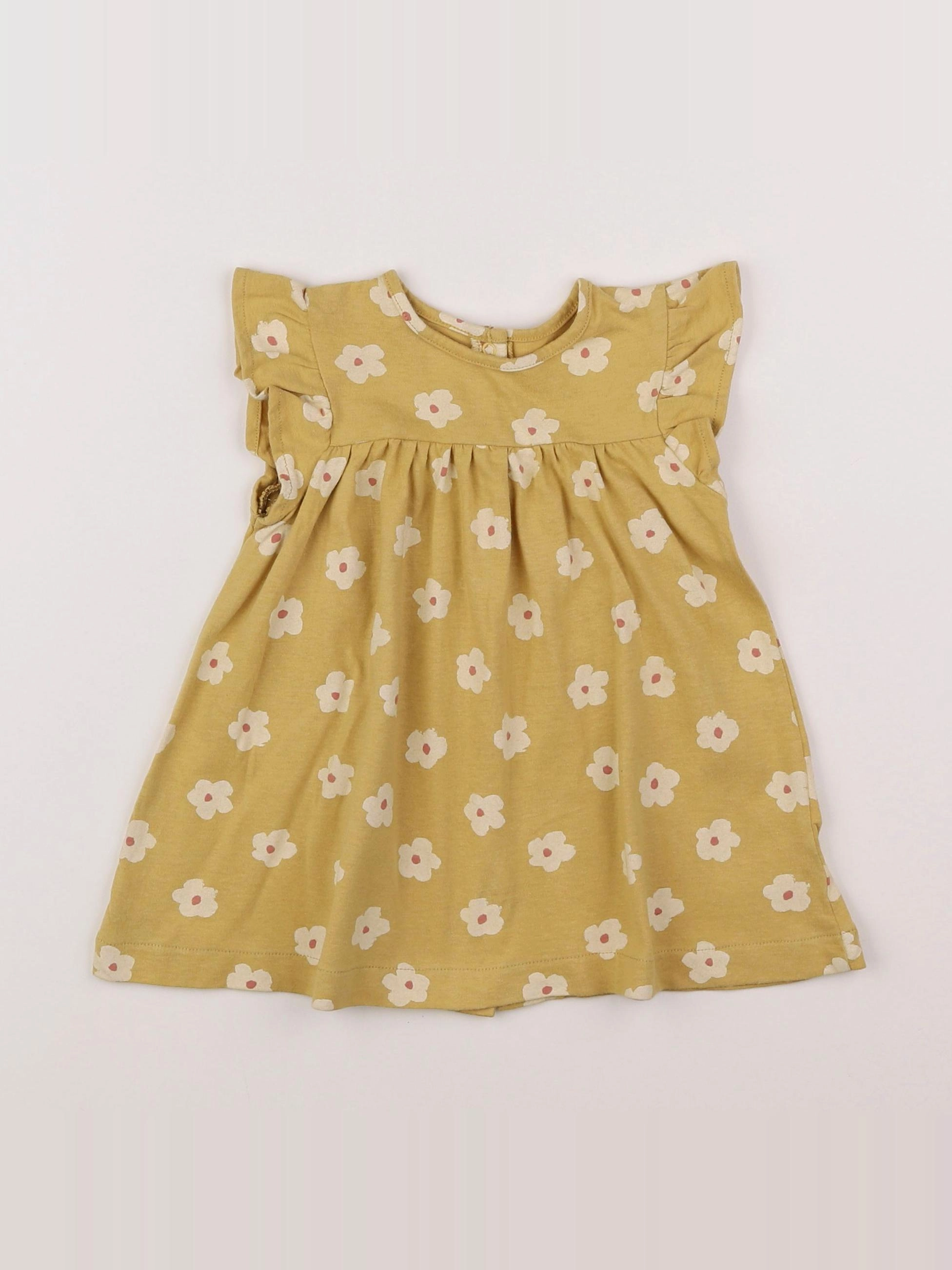 Vertbaudet - robe jaune - 9 mois
