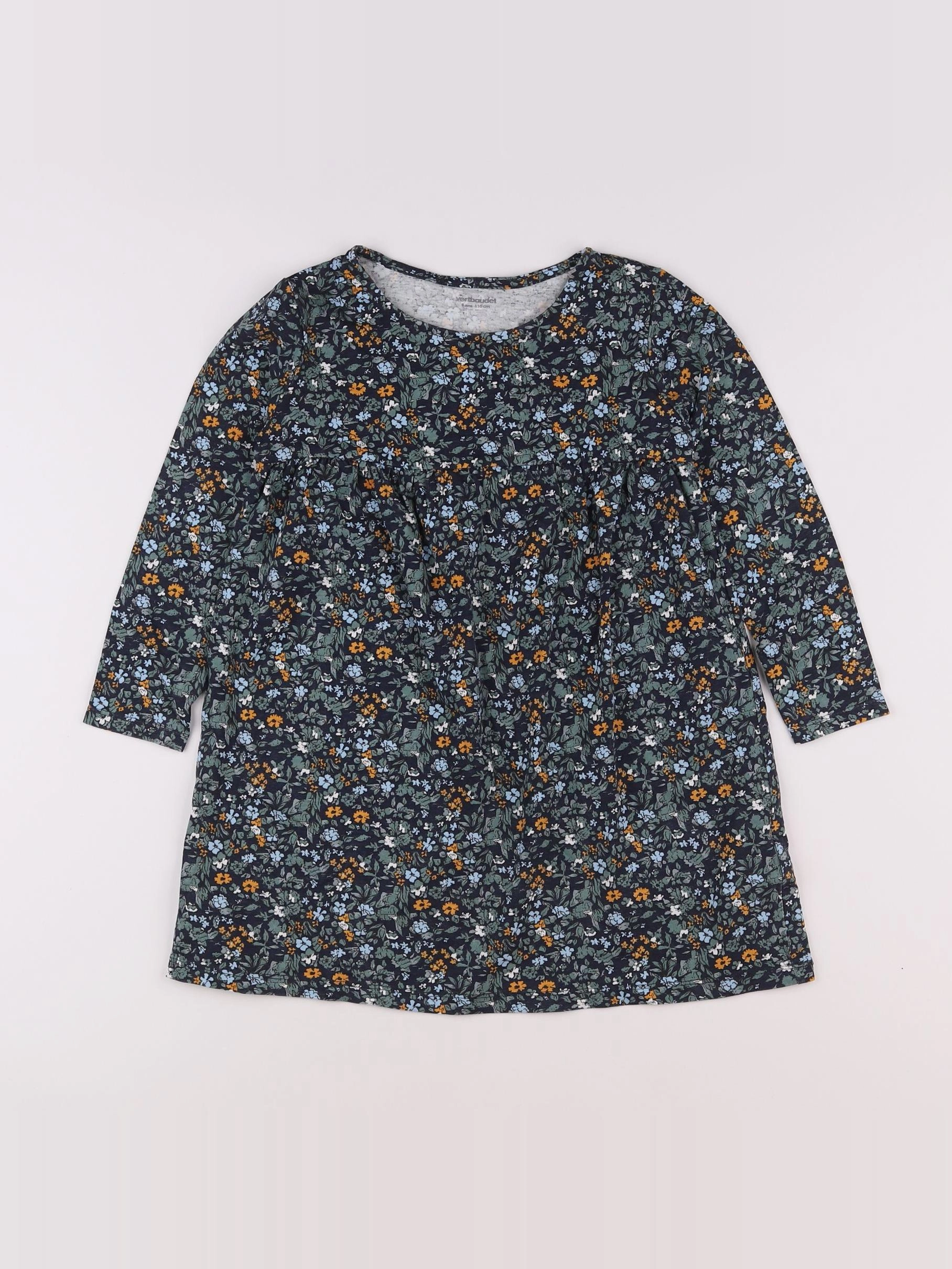 Vertbaudet - robe vert - 5 ans