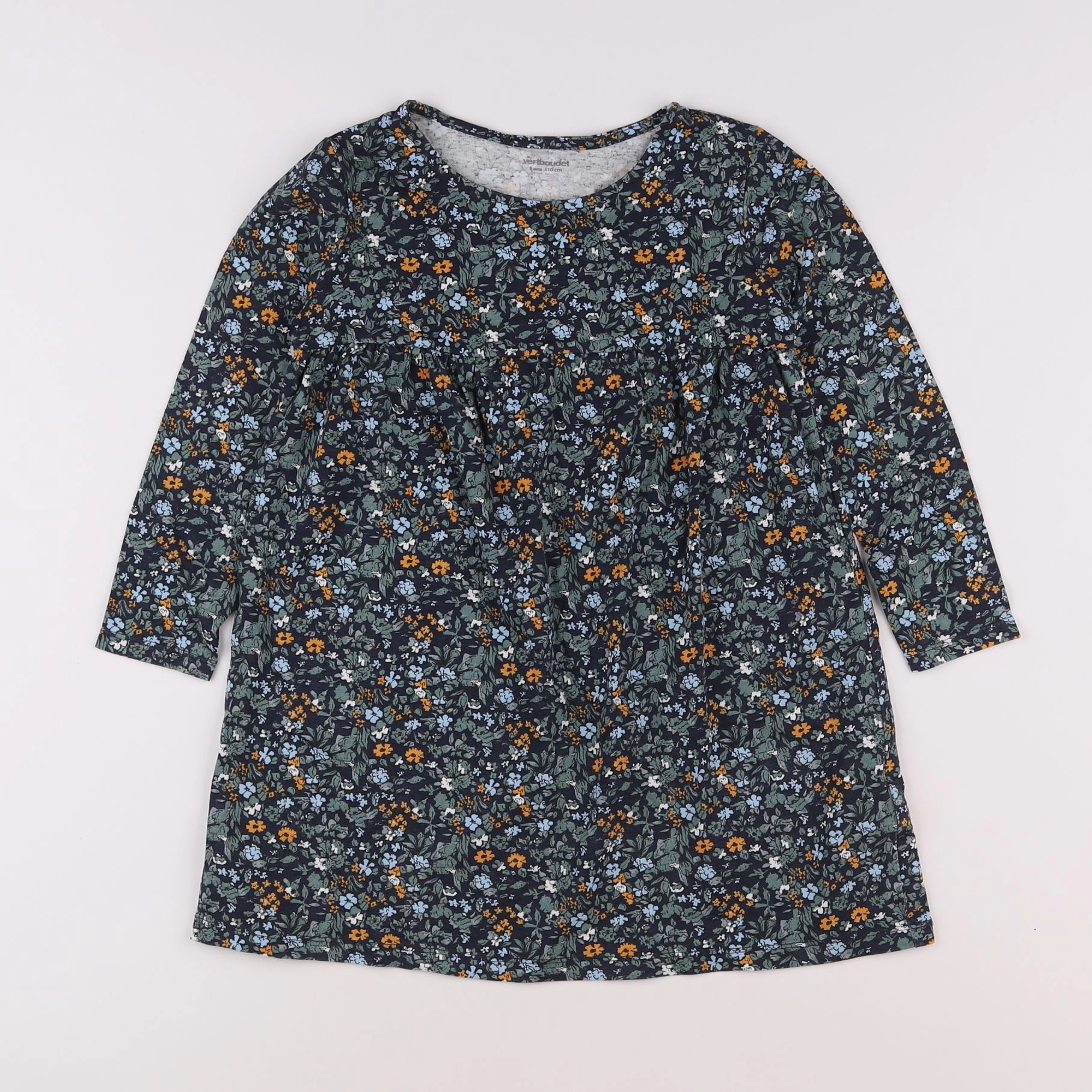 Vertbaudet - robe vert - 5 ans
