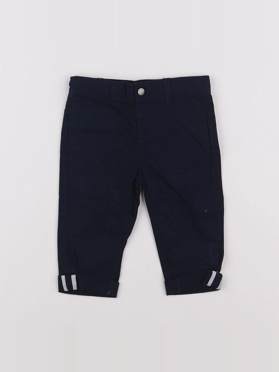 Vertbaudet - pantalon bleu - 6 mois