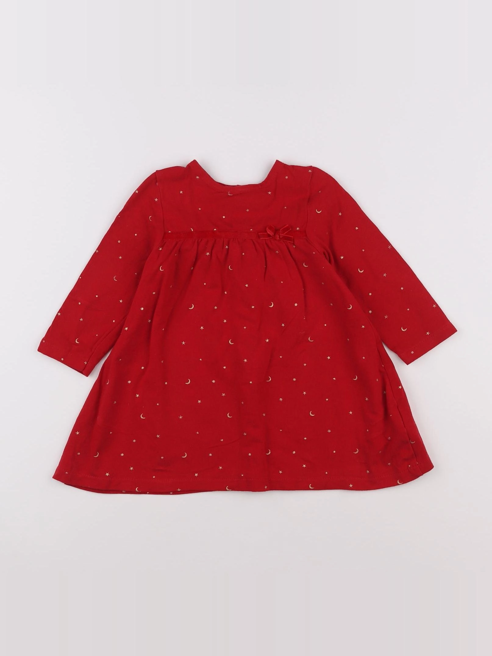 Vertbaudet - robe rouge - 12 mois