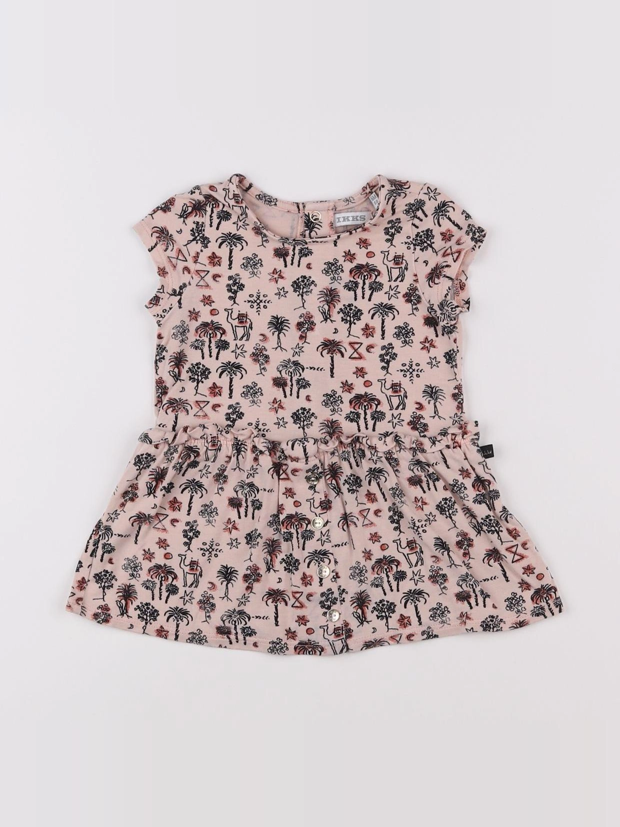 IKKS - robe rose - 6 mois