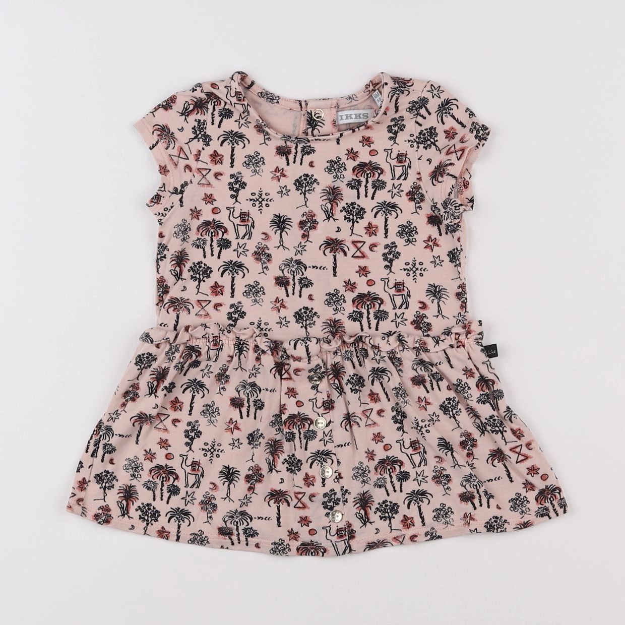 IKKS - robe rose - 6 mois