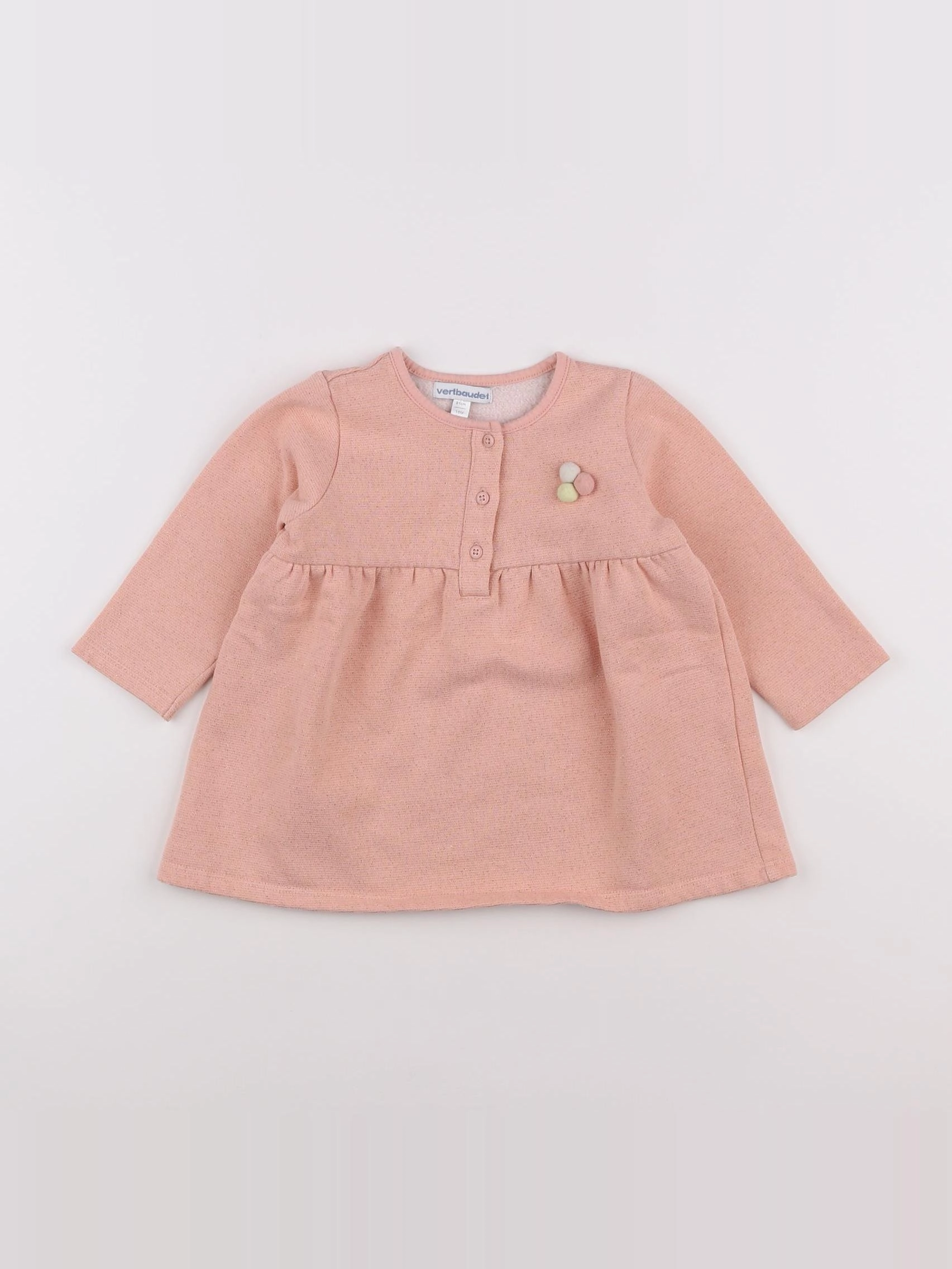 Vertbaudet - robe rose - 18 mois