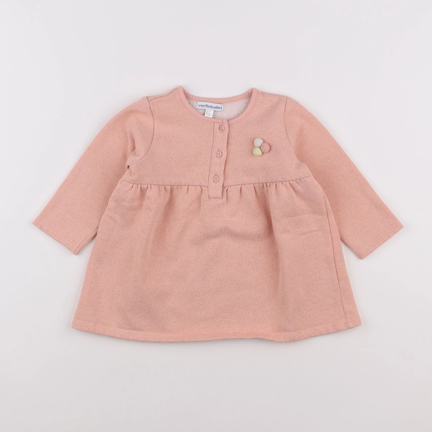 Vertbaudet - robe rose - 18 mois
