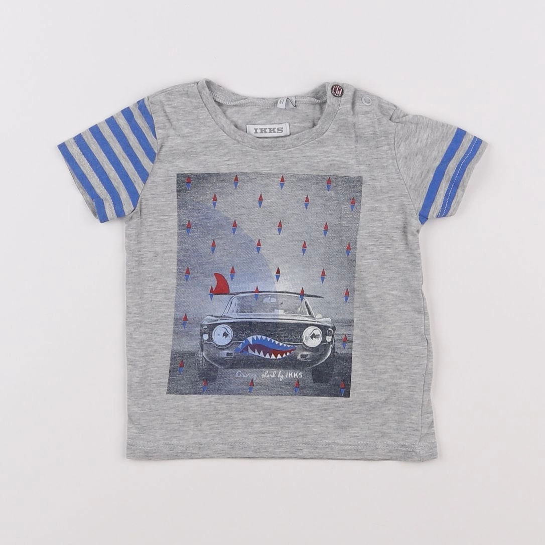 IKKS - tee-shirt gris - 6 mois
