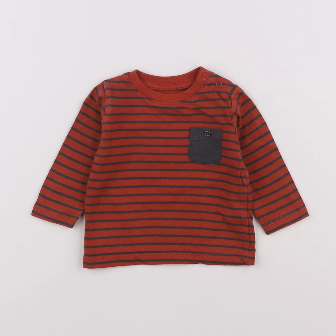 Vertbaudet - tee-shirt orange - 3 mois