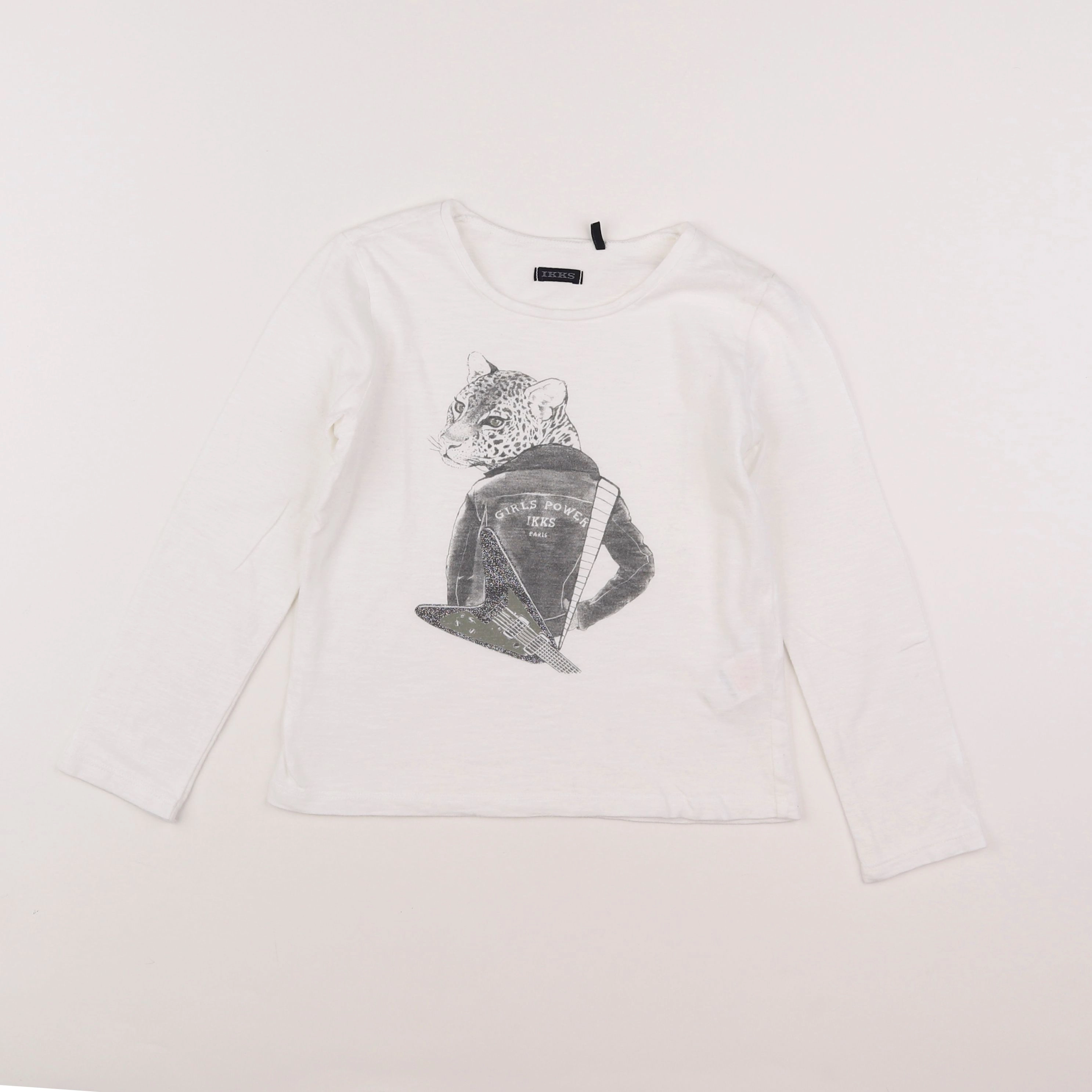 IKKS - tee-shirt blanc - 8 ans