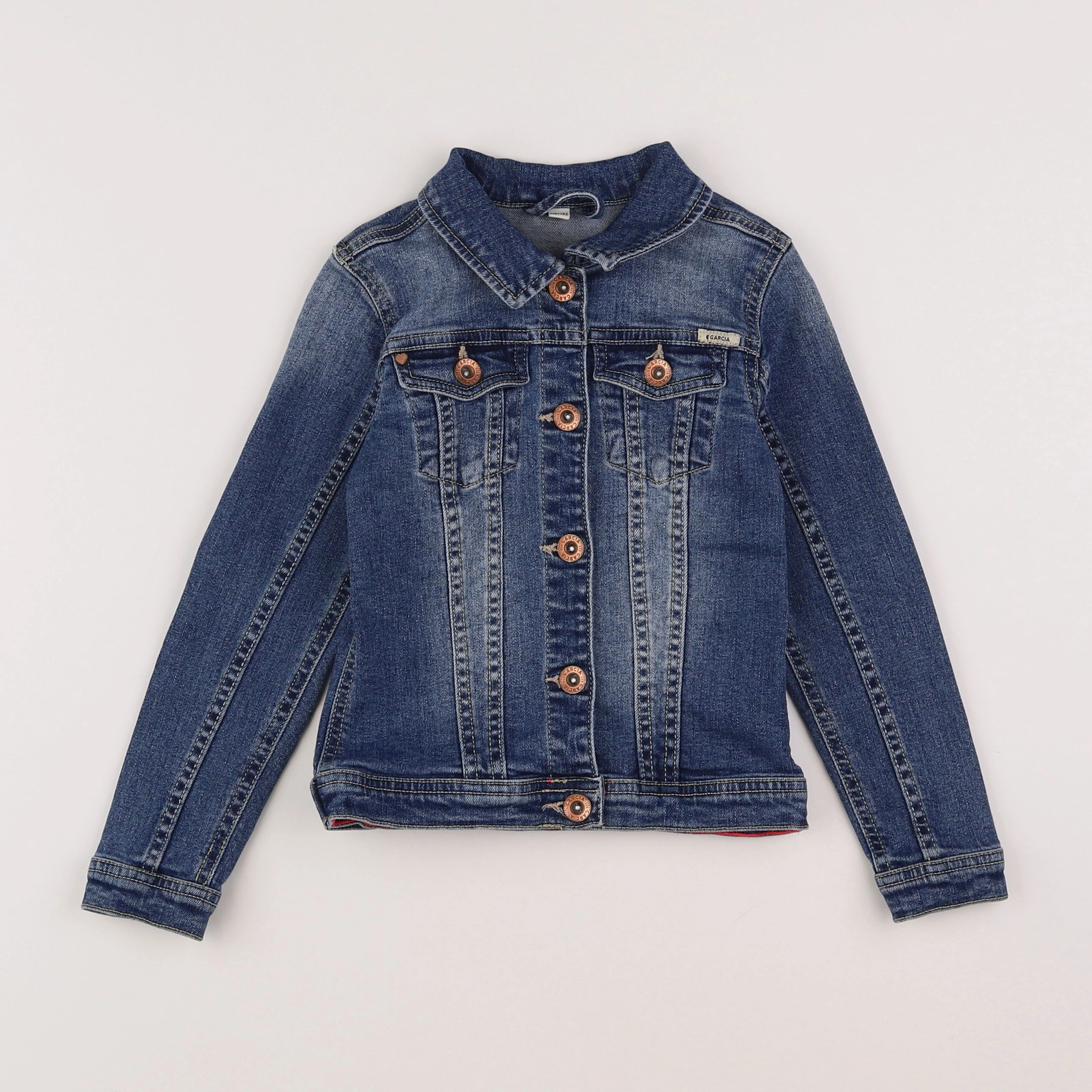 Garcia - veste bleu - 6/7 ans