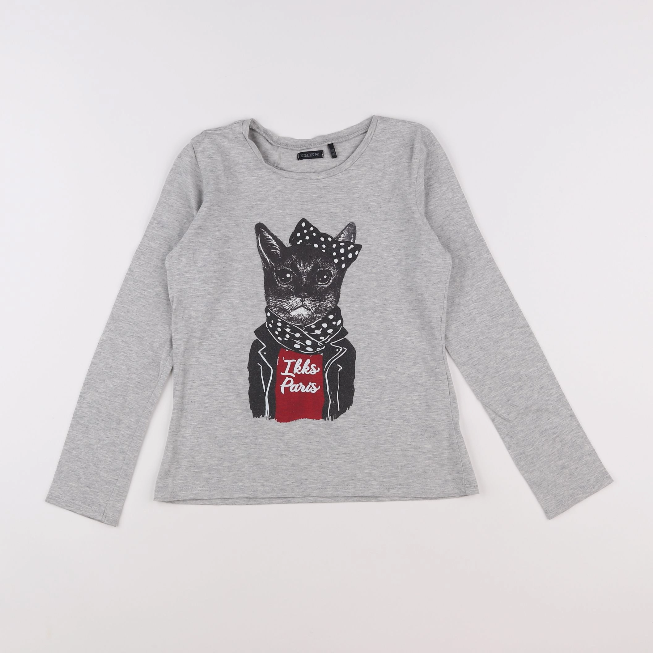 IKKS - tee-shirt gris - 10 ans