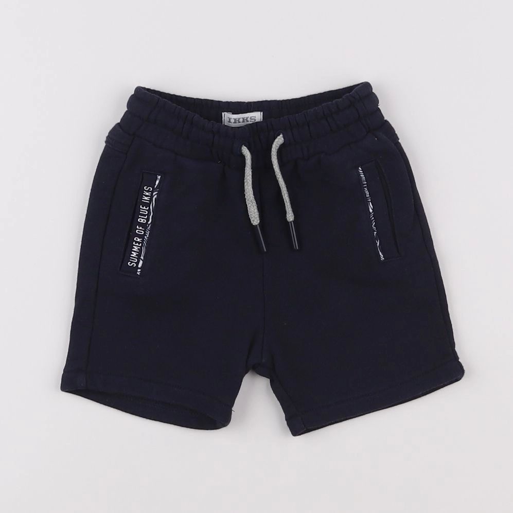 IKKS - short bleu - 12 mois