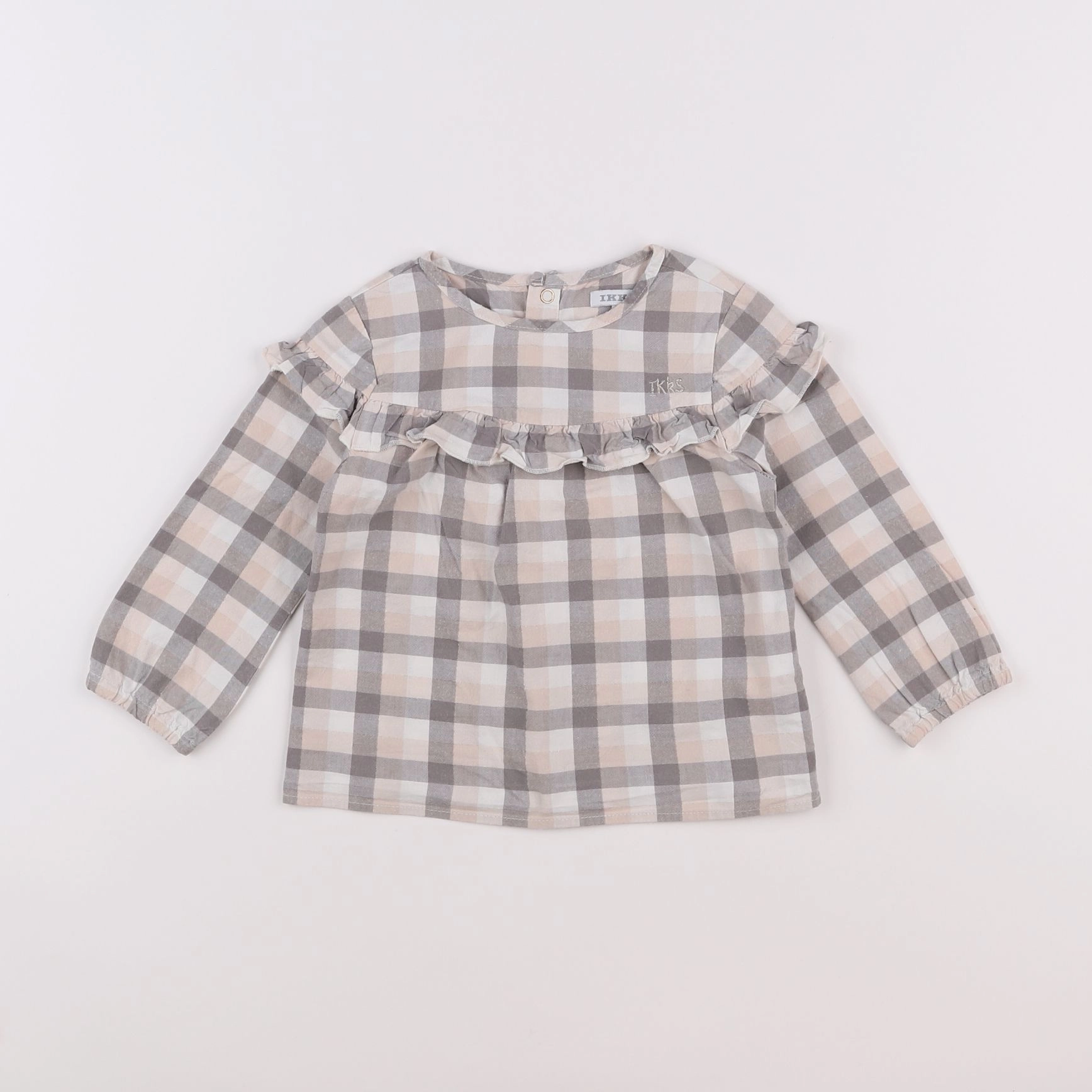 IKKS - blouse gris, rose - 2 ans
