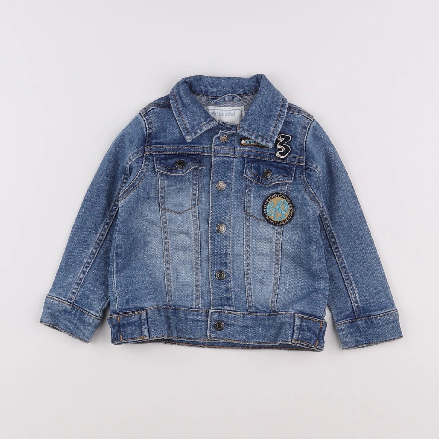 Vertbaudet - veste bleu - 2 ans