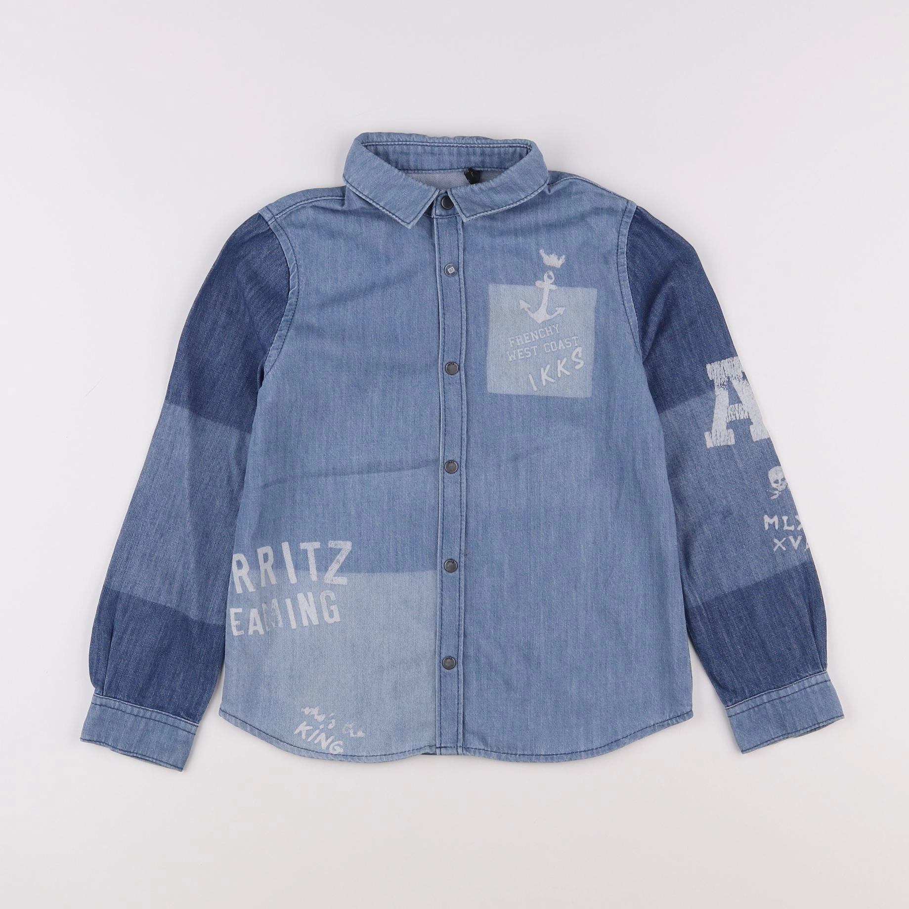 IKKS - chemise bleu - 6 ans