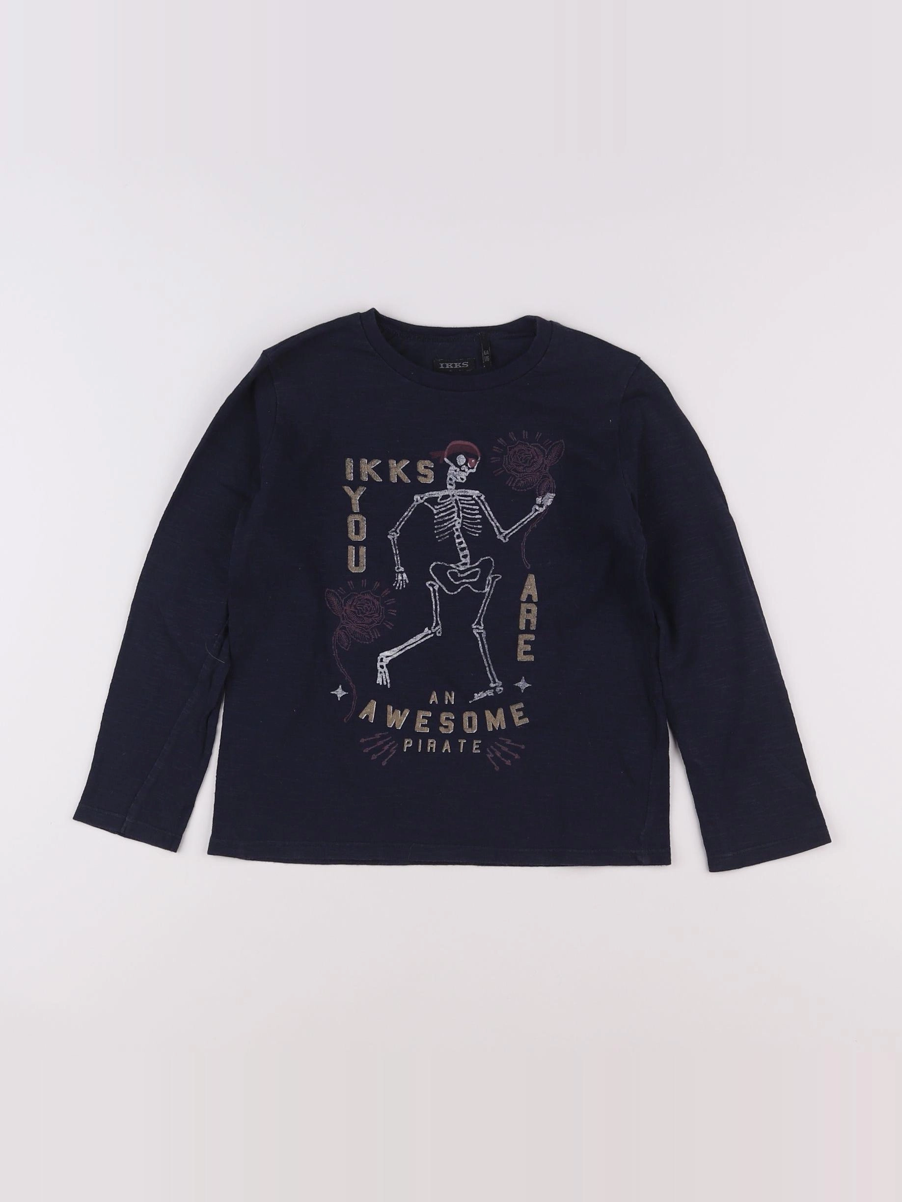 IKKS - tee-shirt bleu - 6 ans