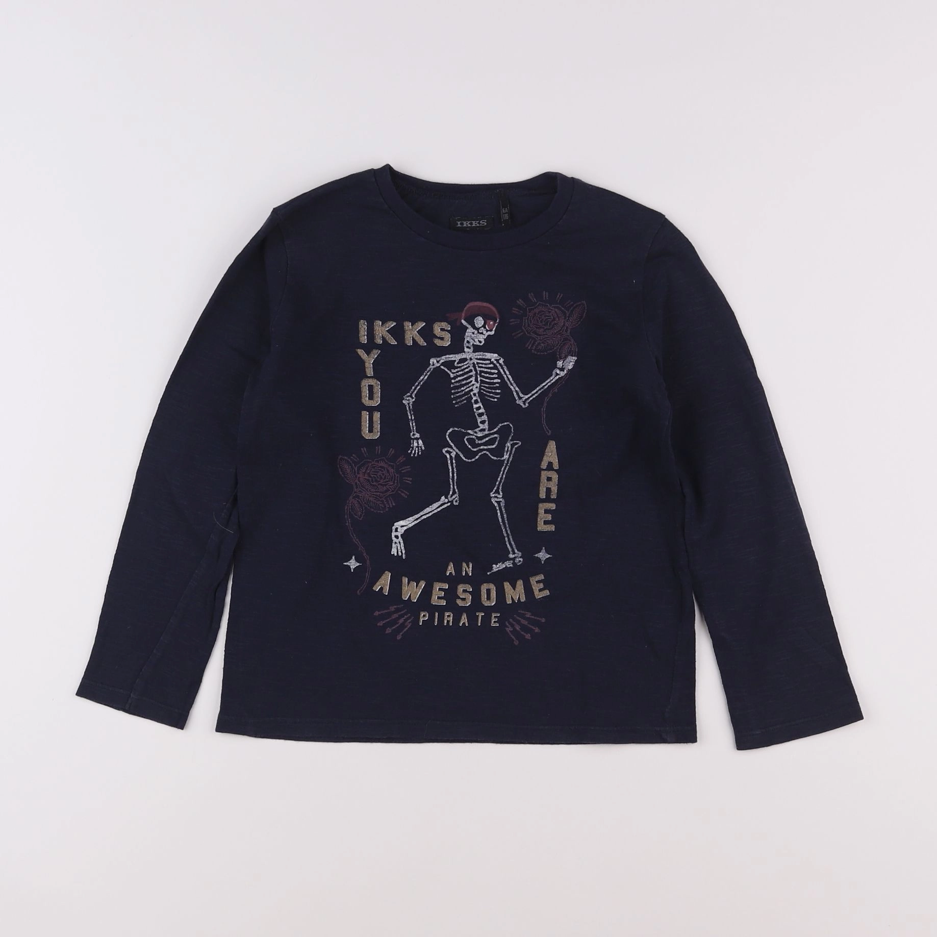 IKKS - tee-shirt bleu - 6 ans