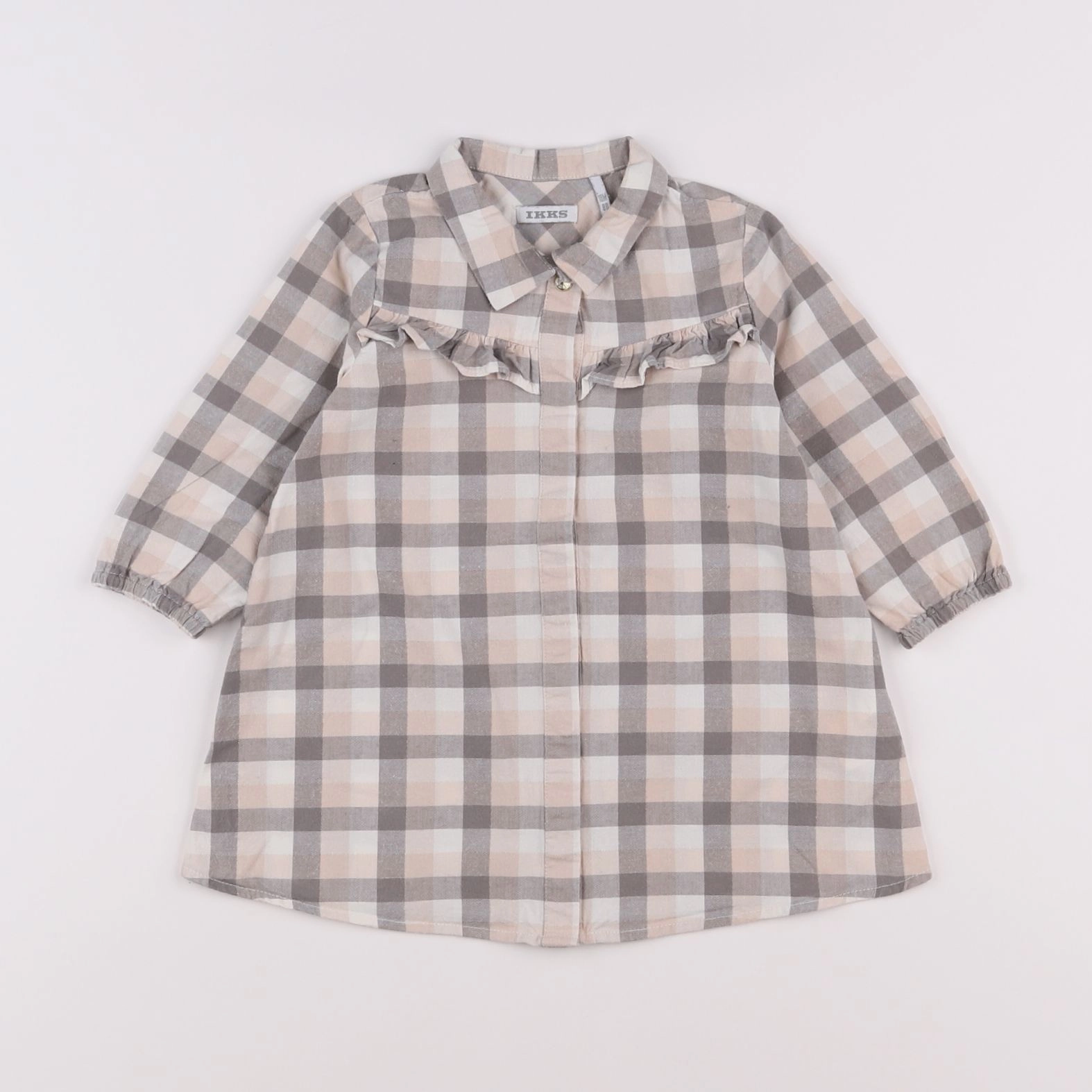 IKKS - robe gris, rose - 18 mois
