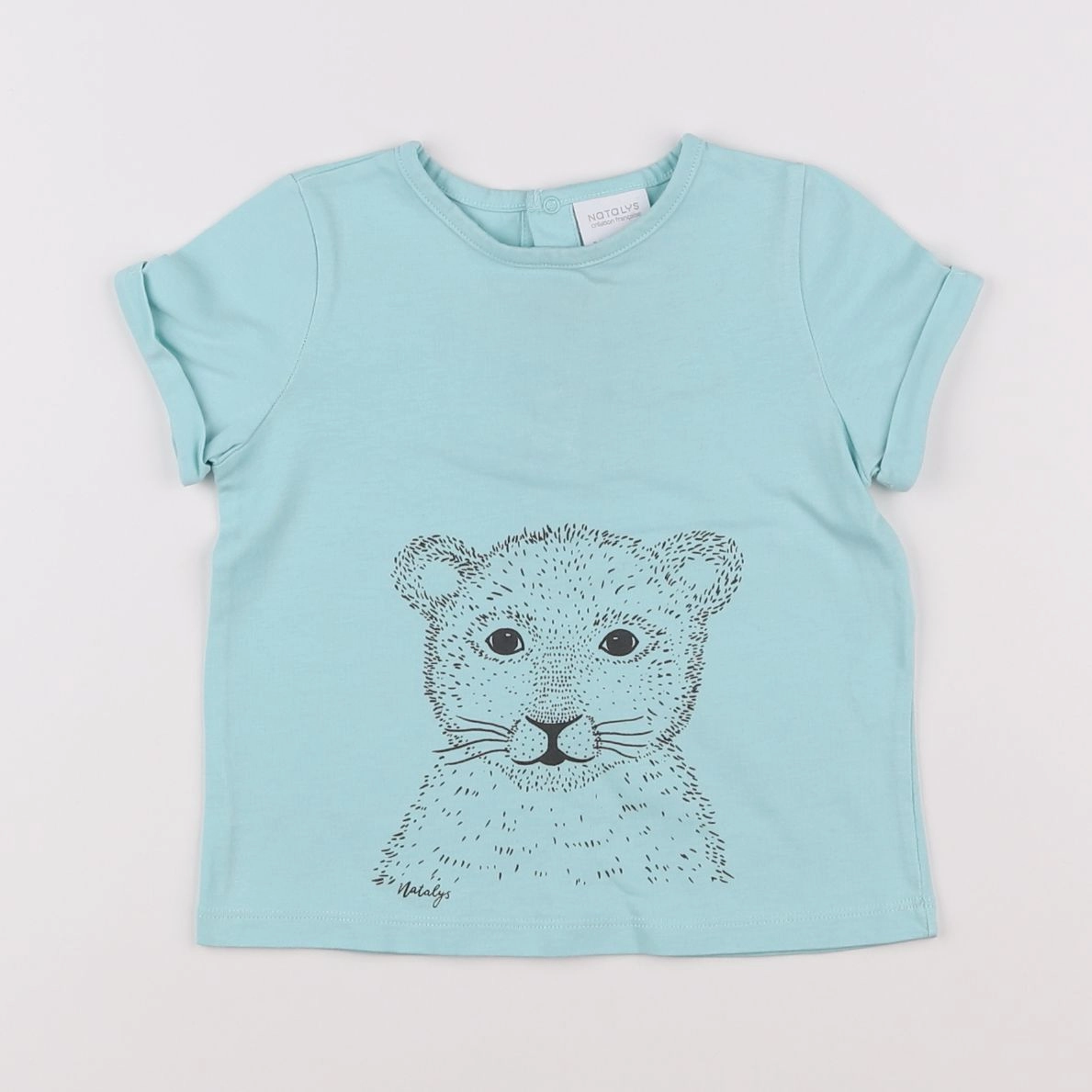 Natalys - tee-shirt bleu - 2 ans