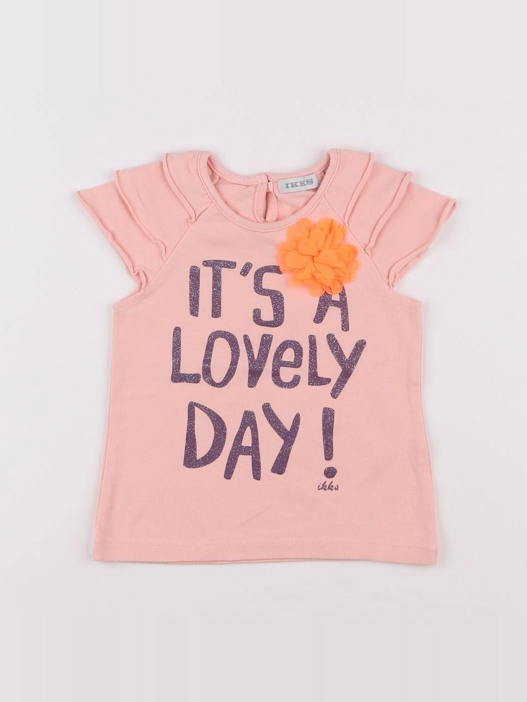 IKKS - tee-shirt rose - 12 mois