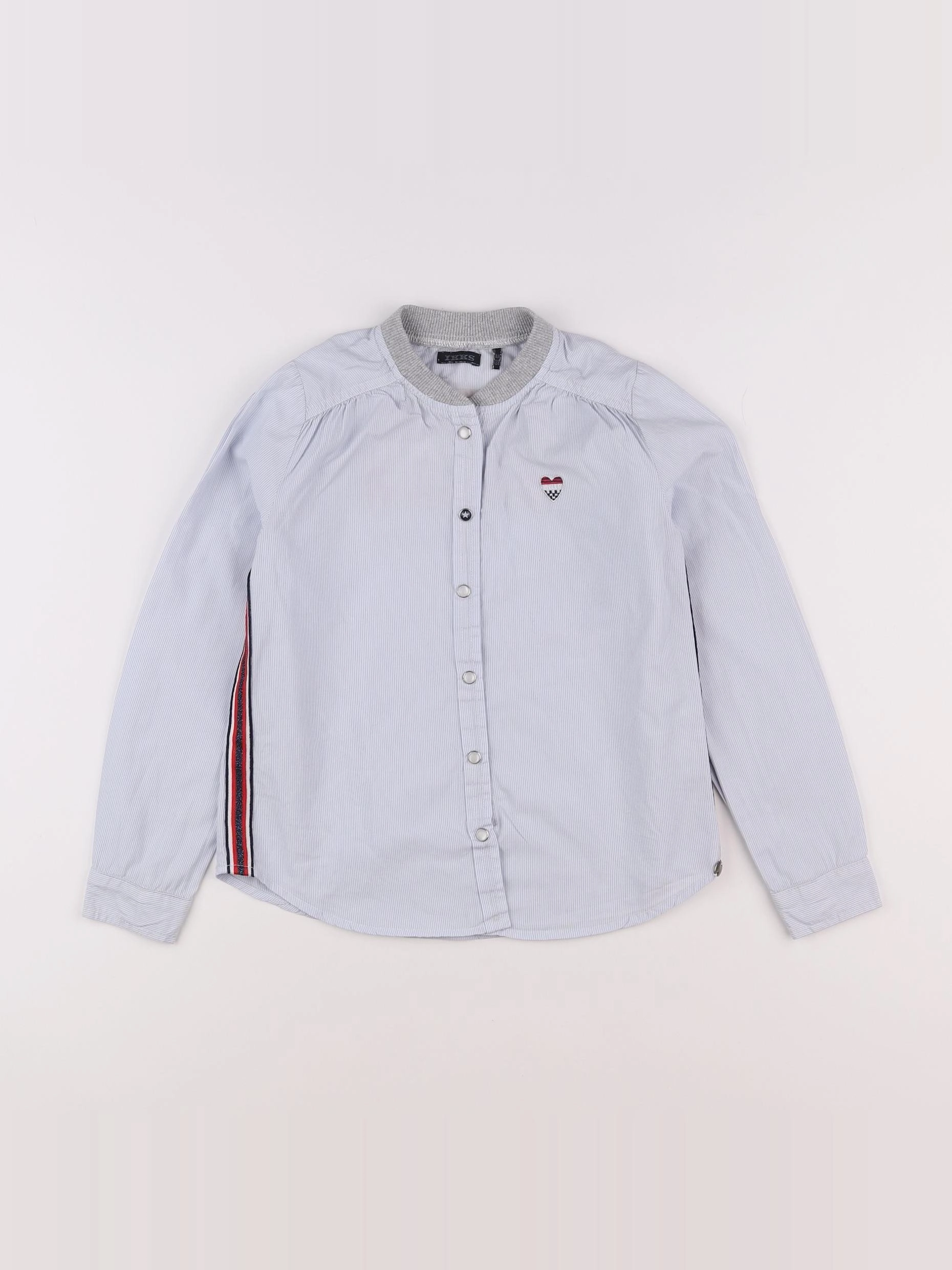 IKKS - chemise imprimé au dos bleu, blanc - 8 ans