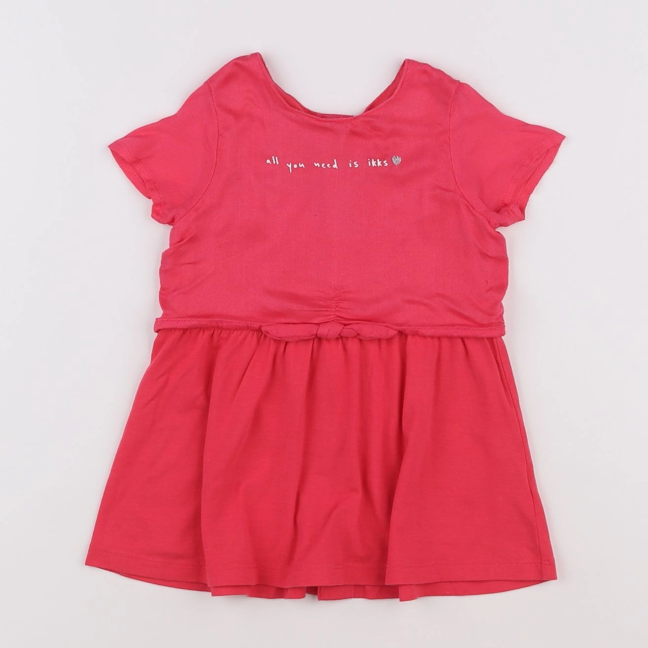 IKKS - robe rose - 12 mois