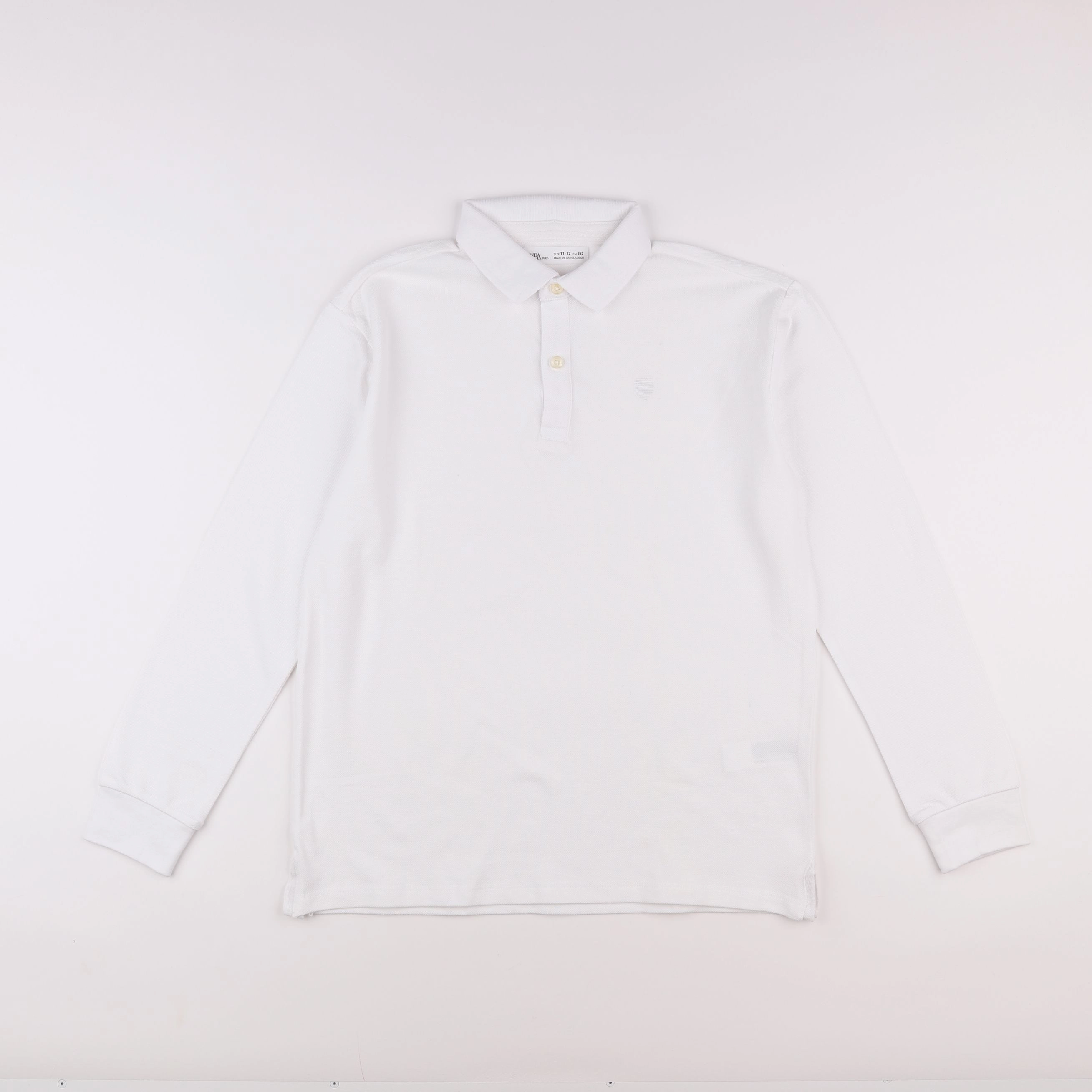 Zara - polo blanc - 11/12 ans