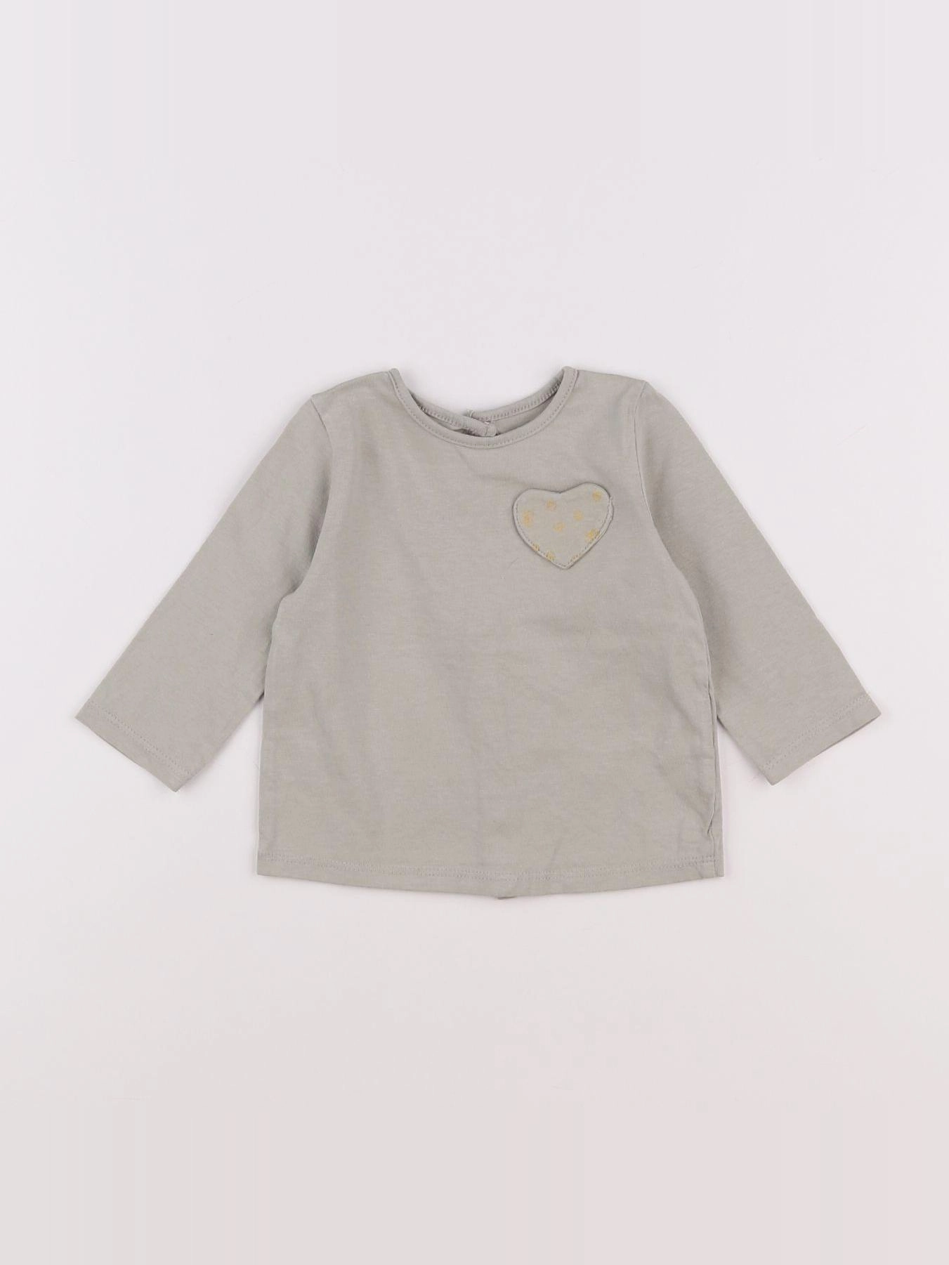 Vertbaudet - tee-shirt vert - 6 mois