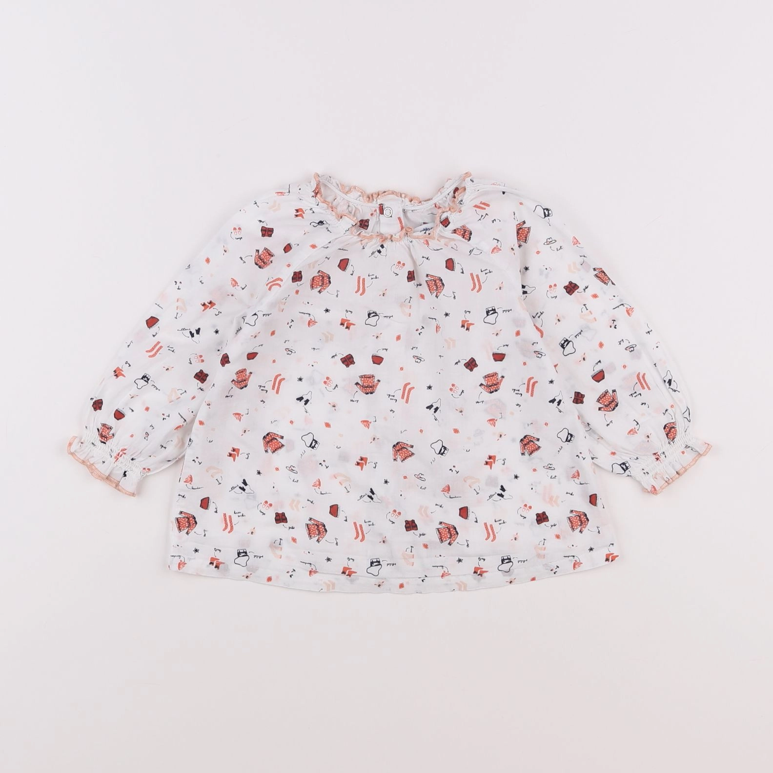 Vertbaudet - blouse multicolore - 18 mois