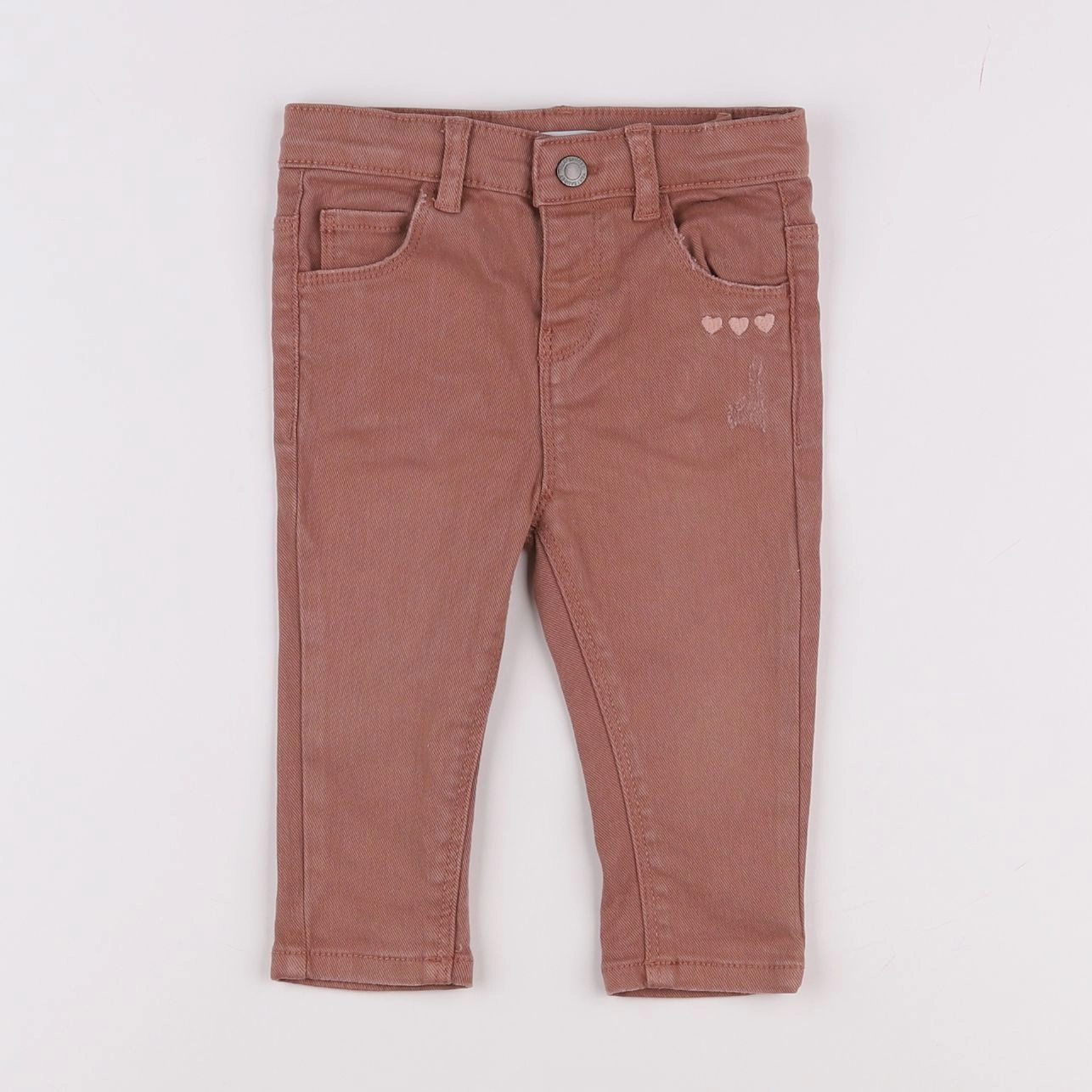 Vertbaudet - jean rose - 9 mois