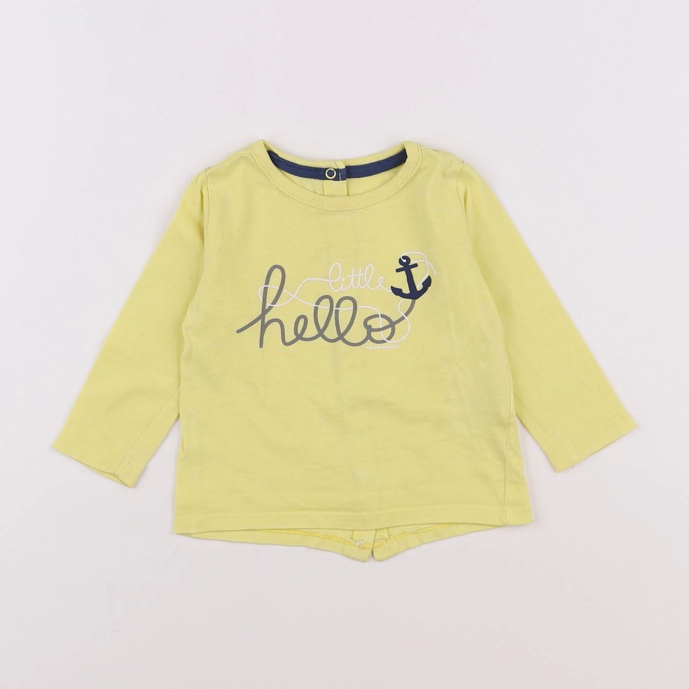 Vertbaudet - tee-shirt jaune - 9 mois