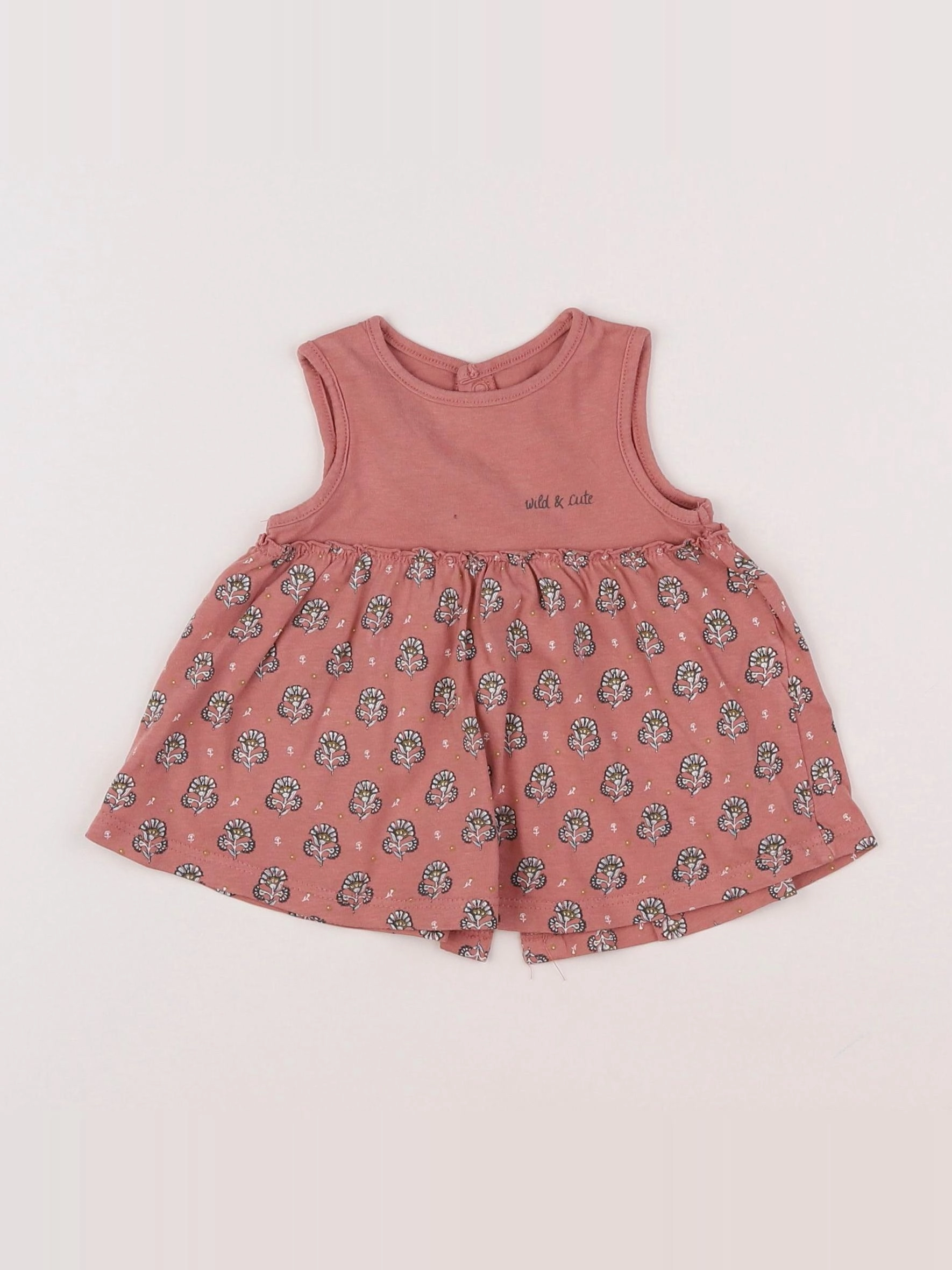 Vertbaudet - robe rose - 1 mois