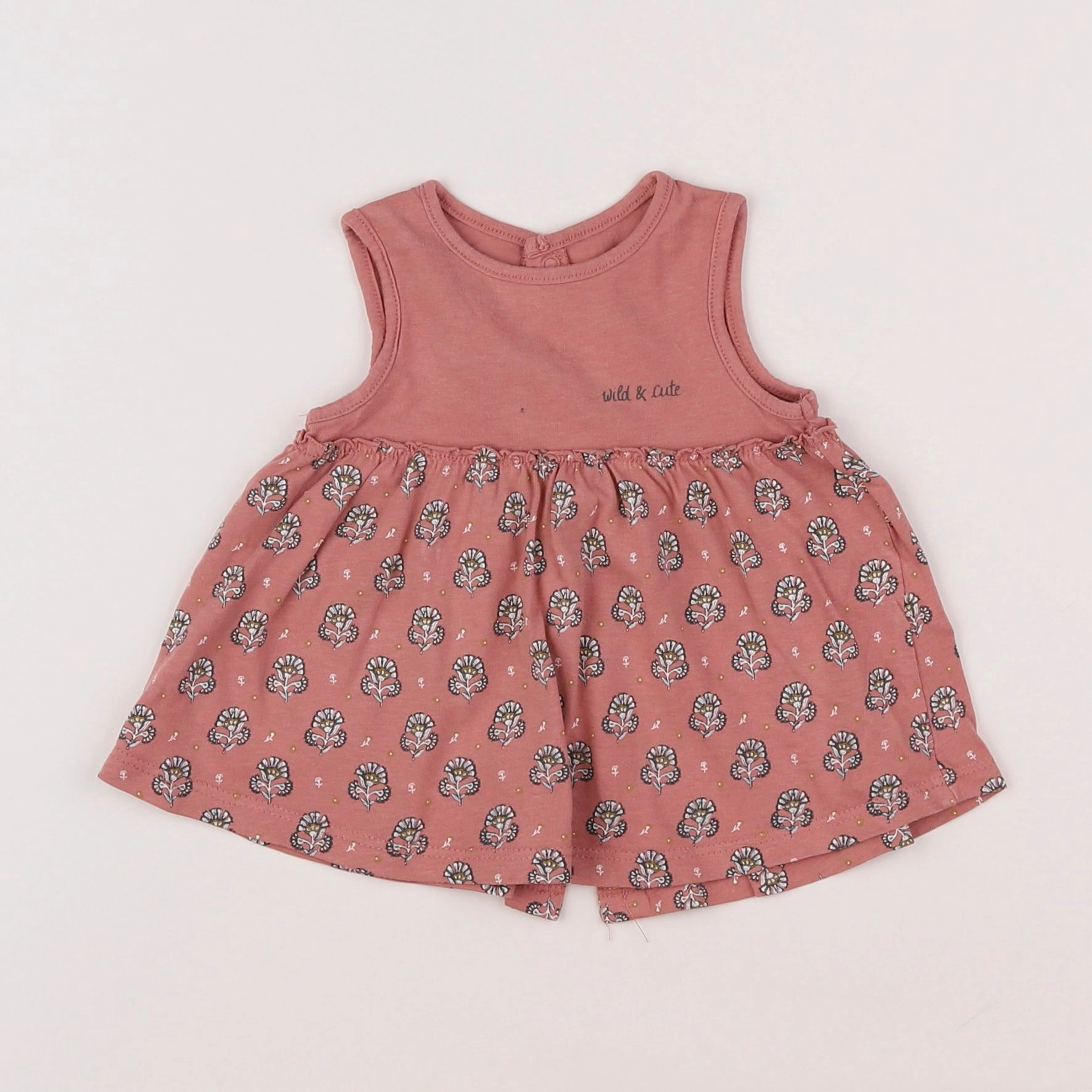 Vertbaudet - robe rose - 1 mois