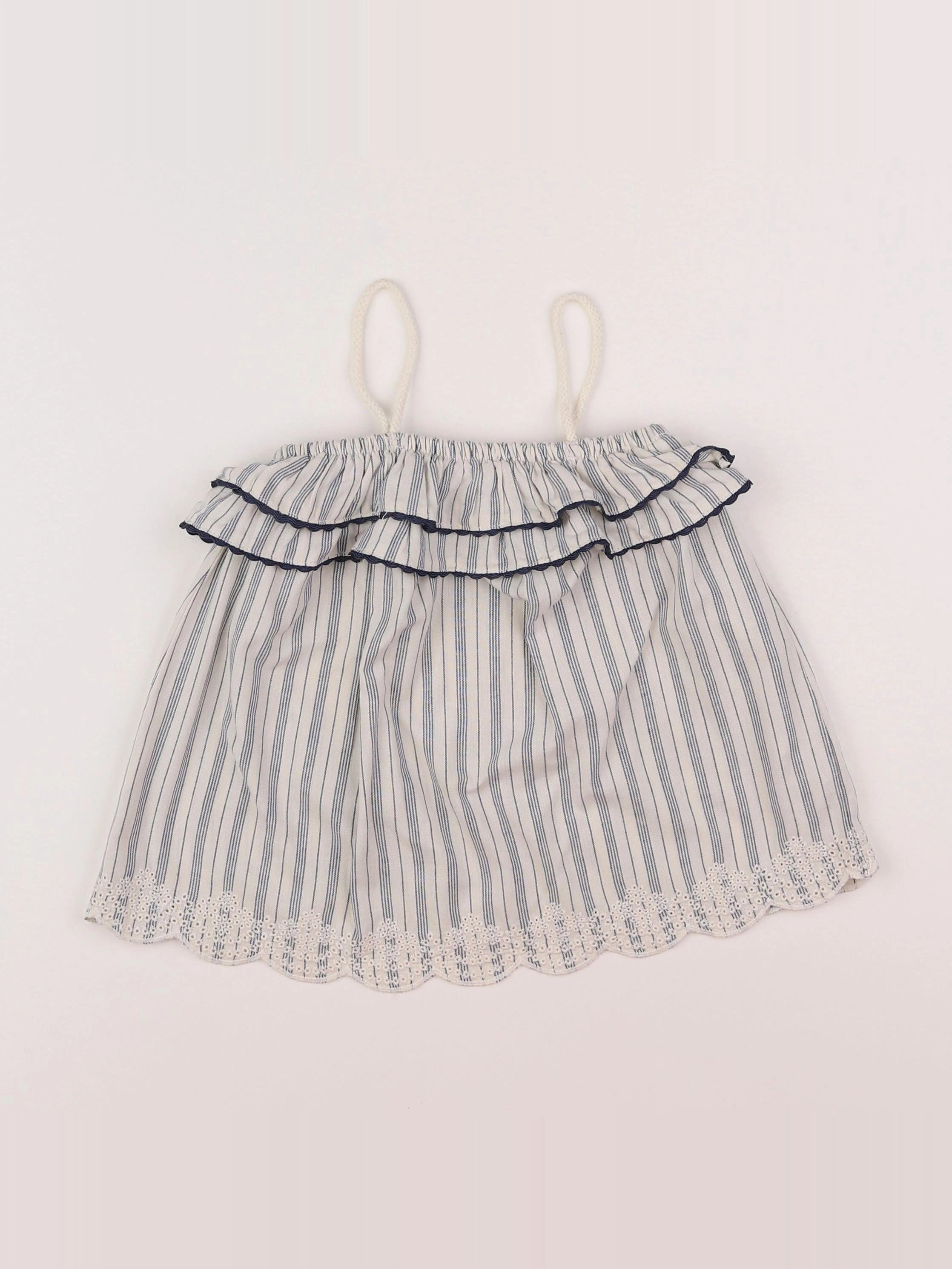 Vertbaudet - robe bleu - 12 mois