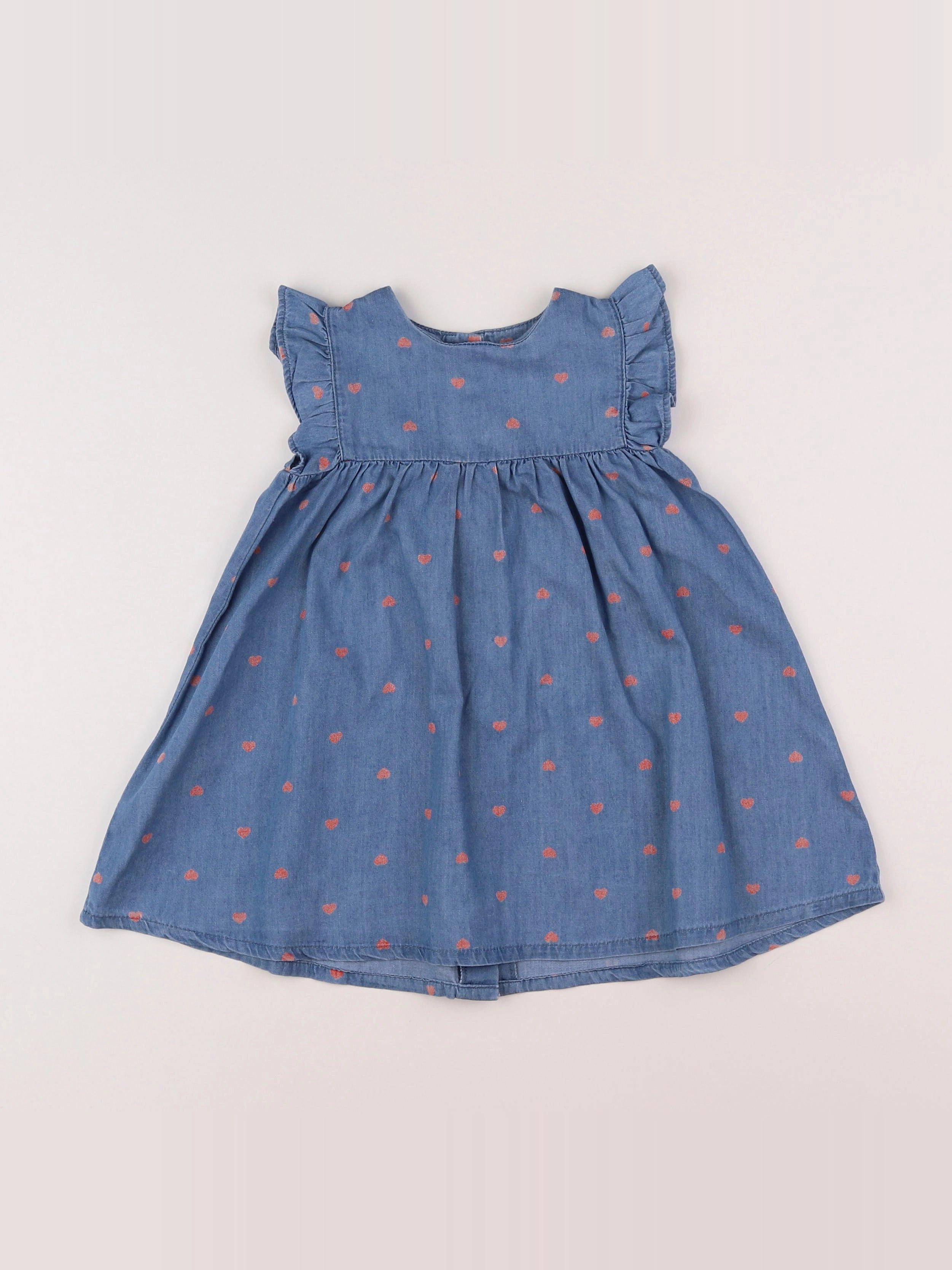 Vertbaudet - robe bleu - 18 mois