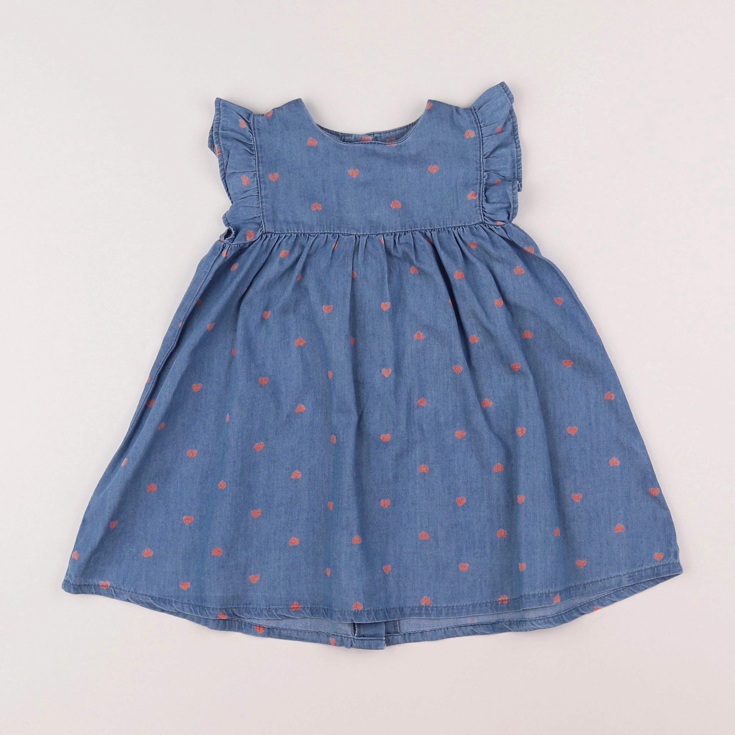 Vertbaudet - robe bleu - 18 mois