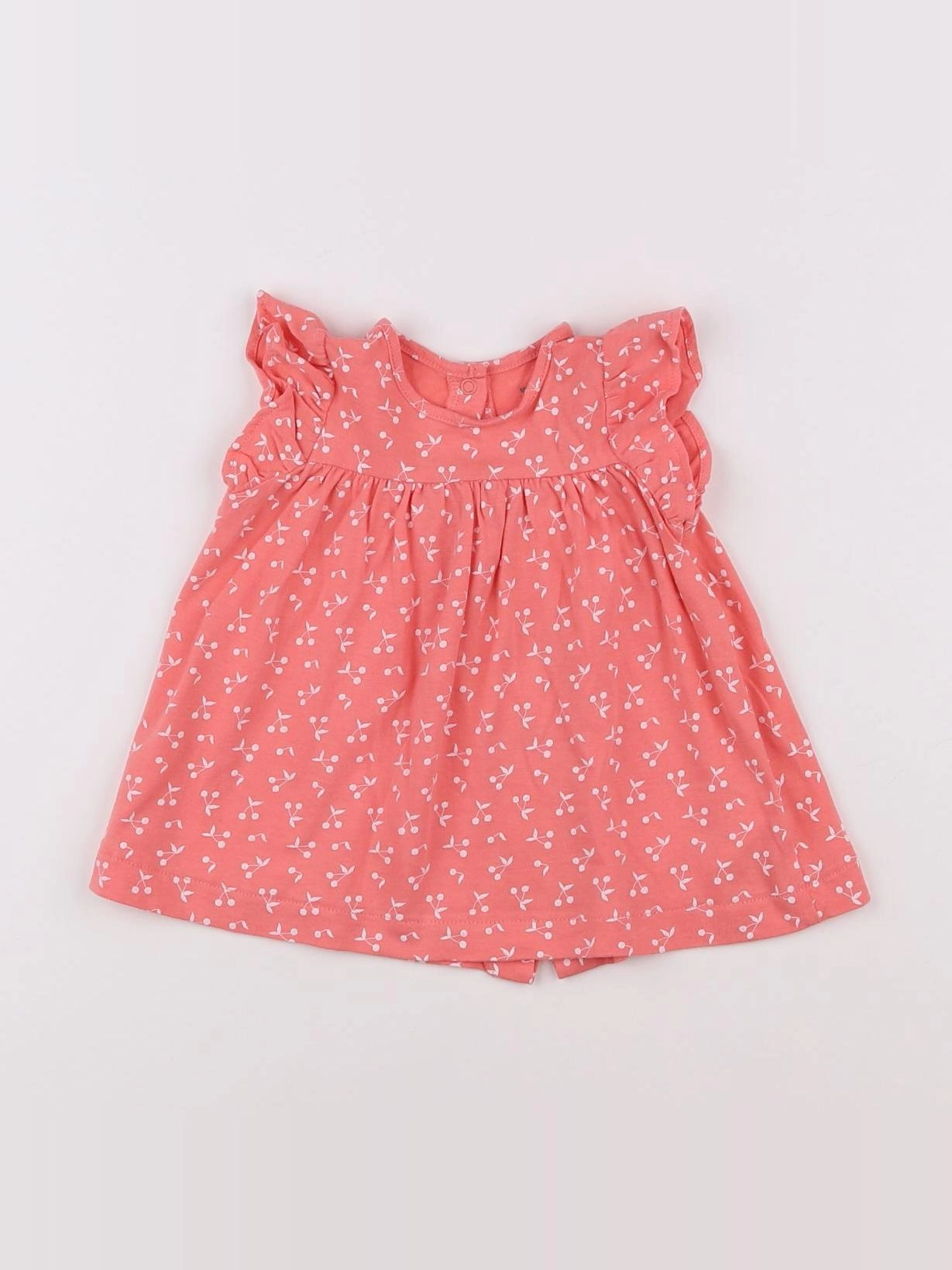 Vertbaudet - robe rose, blanc - 3 mois