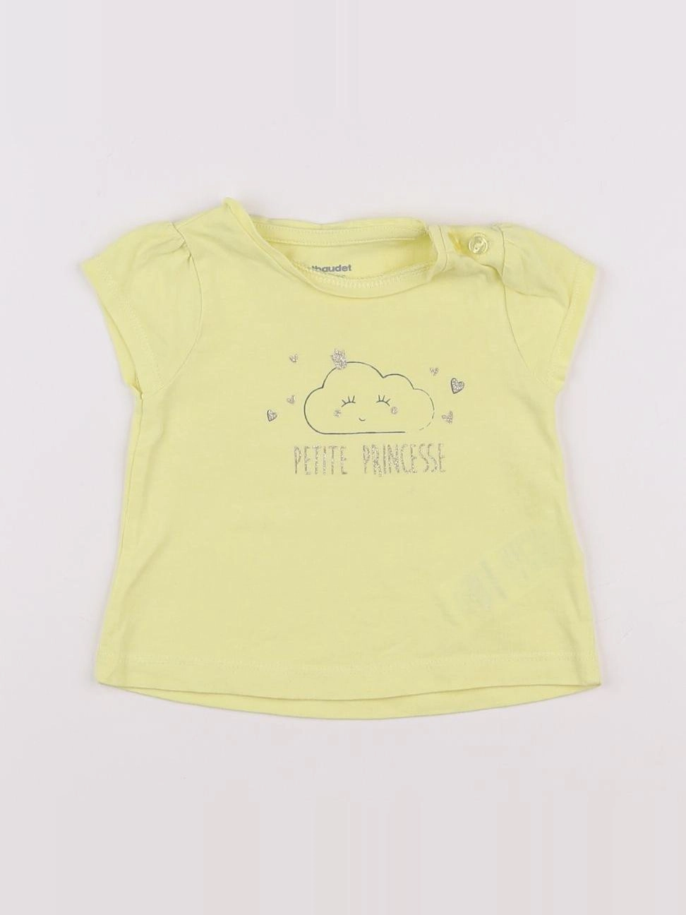Vertbaudet - tee-shirt jaune - 3 mois
