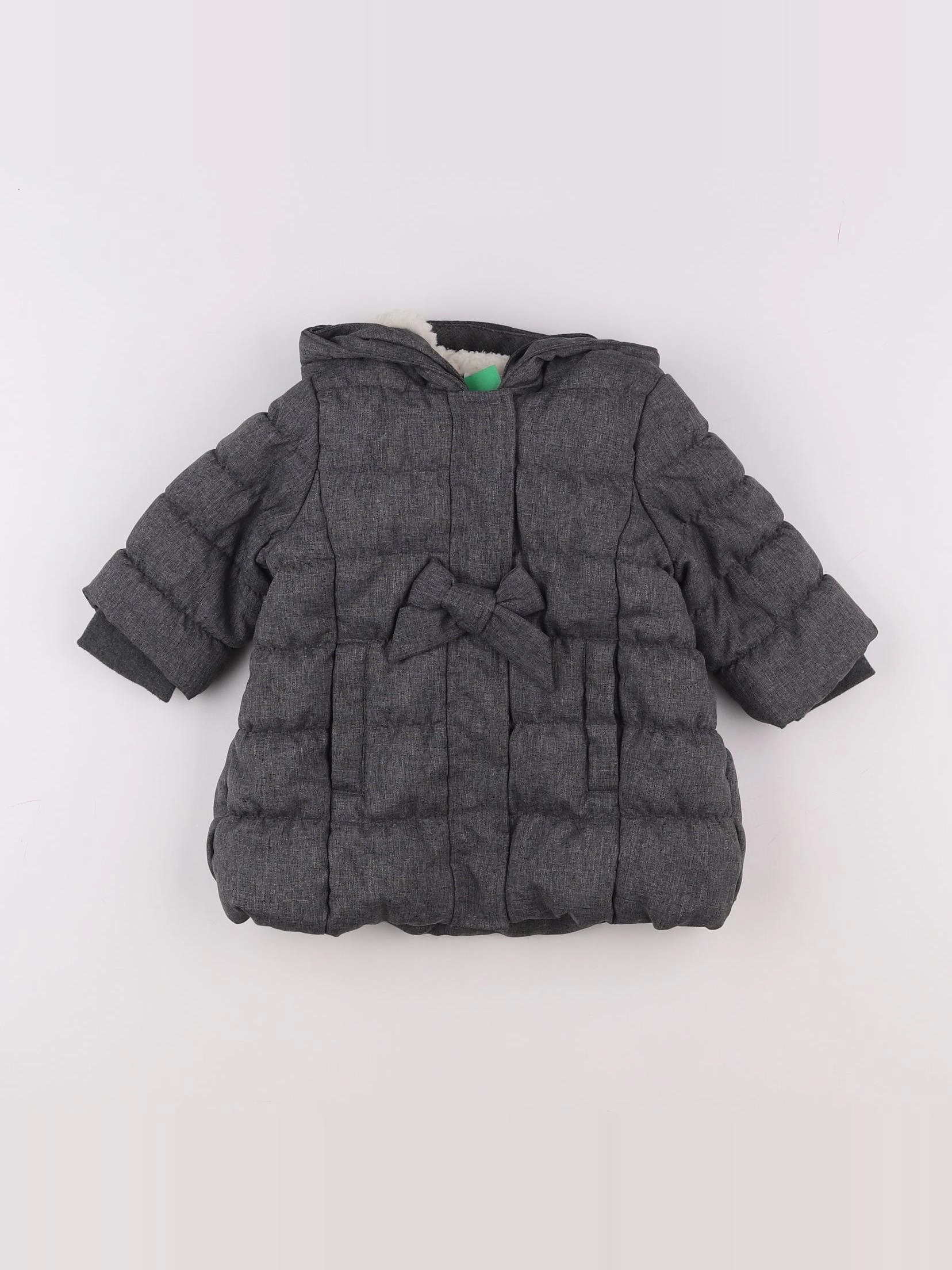 Natalys - doudoune gris - 6 mois