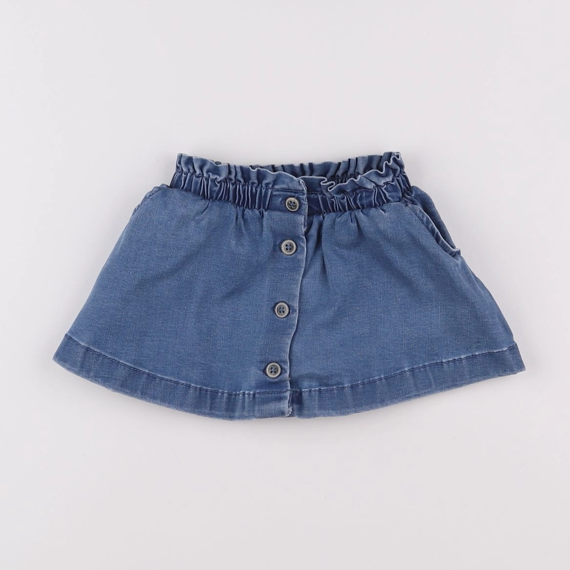 Vertbaudet - jupe bleu - 12 mois