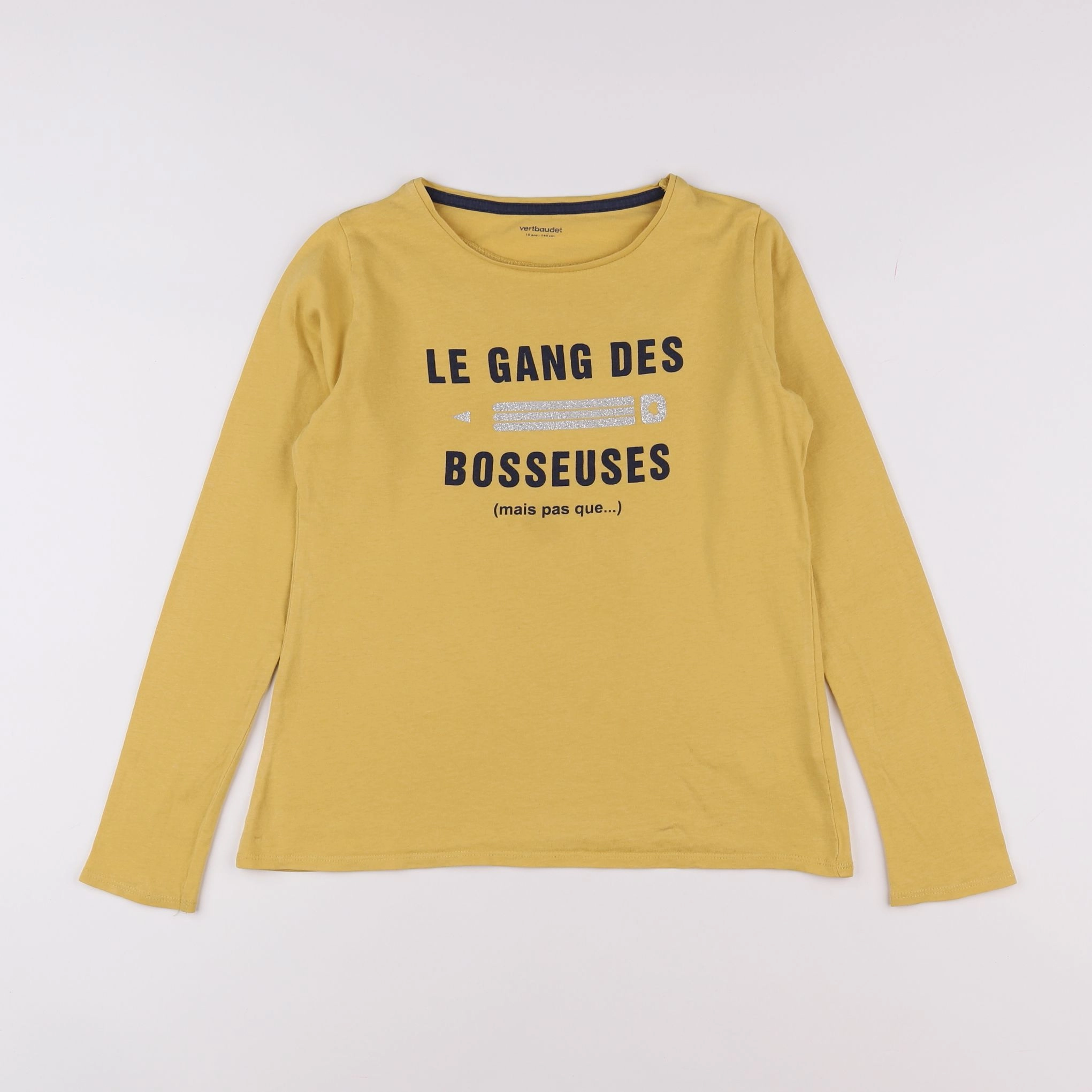 Vertbaudet - tee-shirt jaune - 10 ans