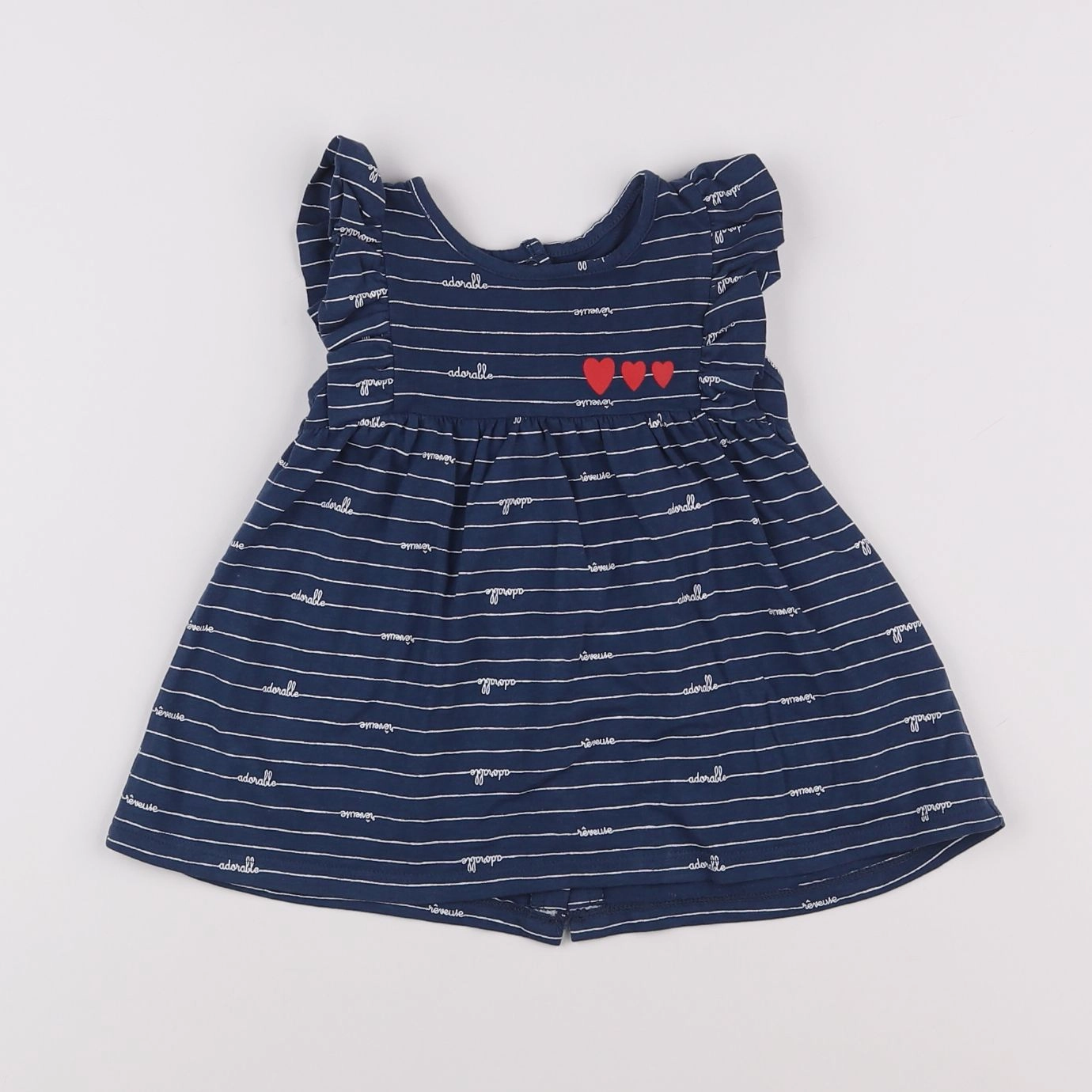 Vertbaudet - robe bleu - 6 mois